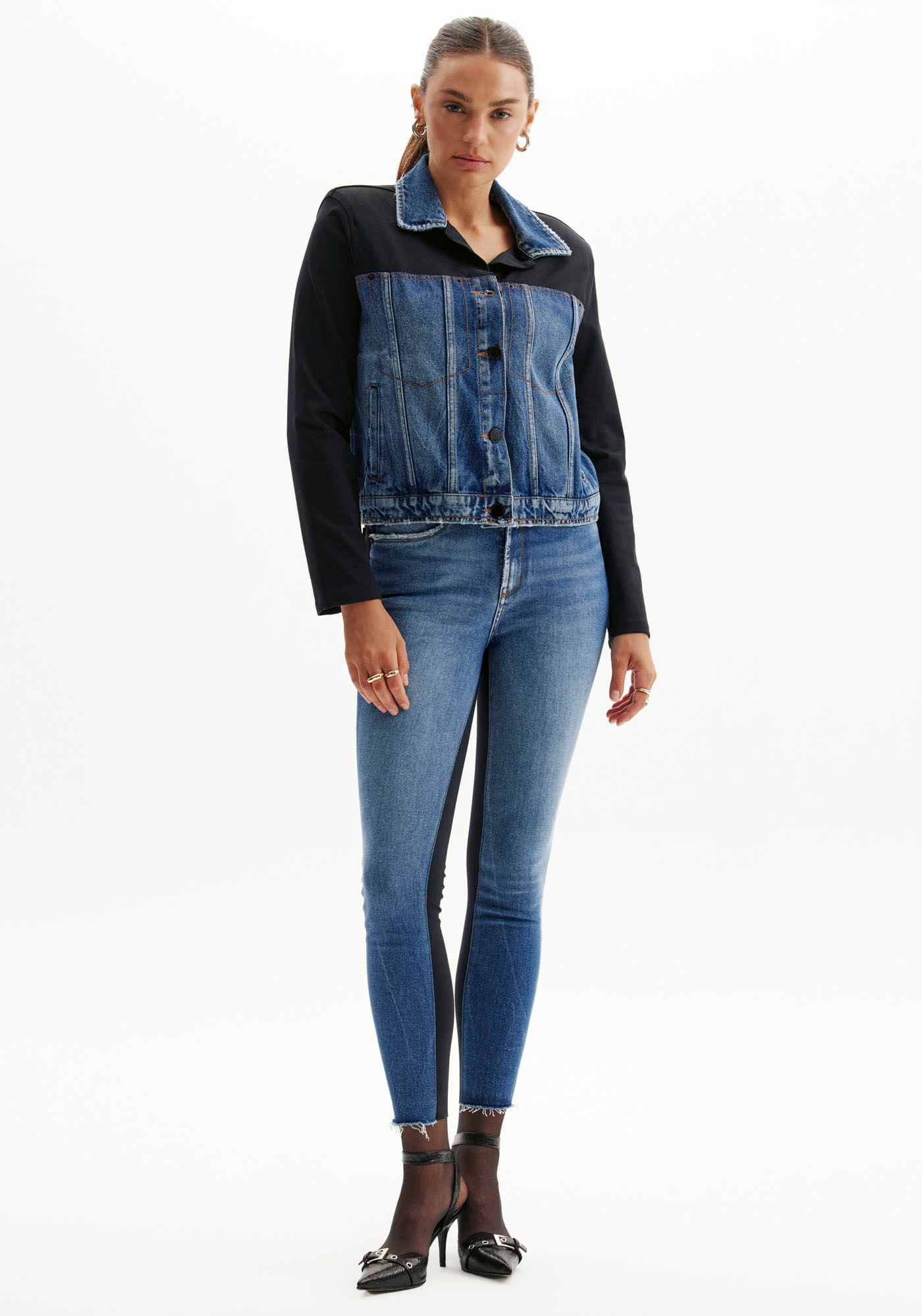 Calça Jeans Skinny Ankle