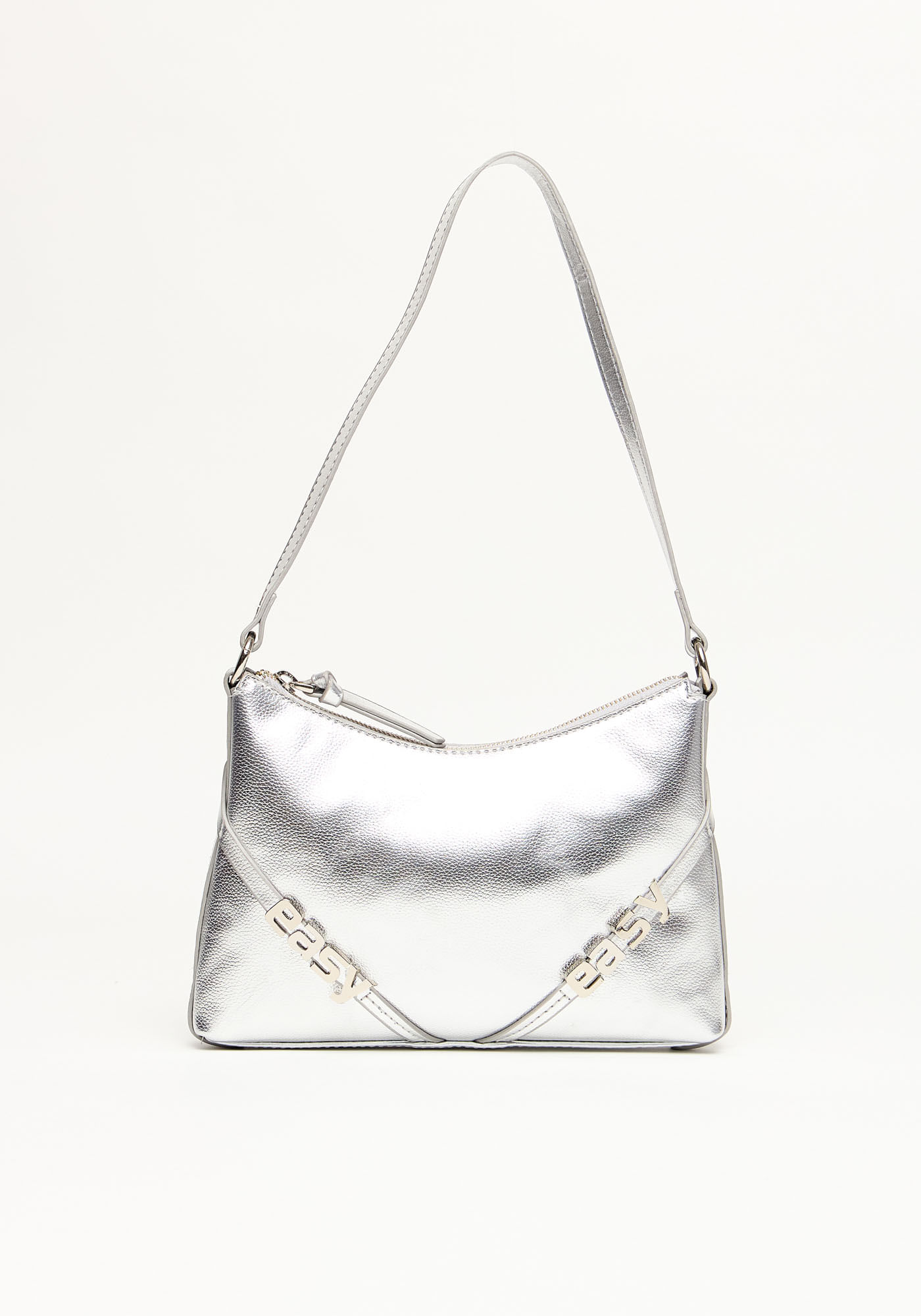 Bolsa Shoulder Bag Com Letreiro Metalizado