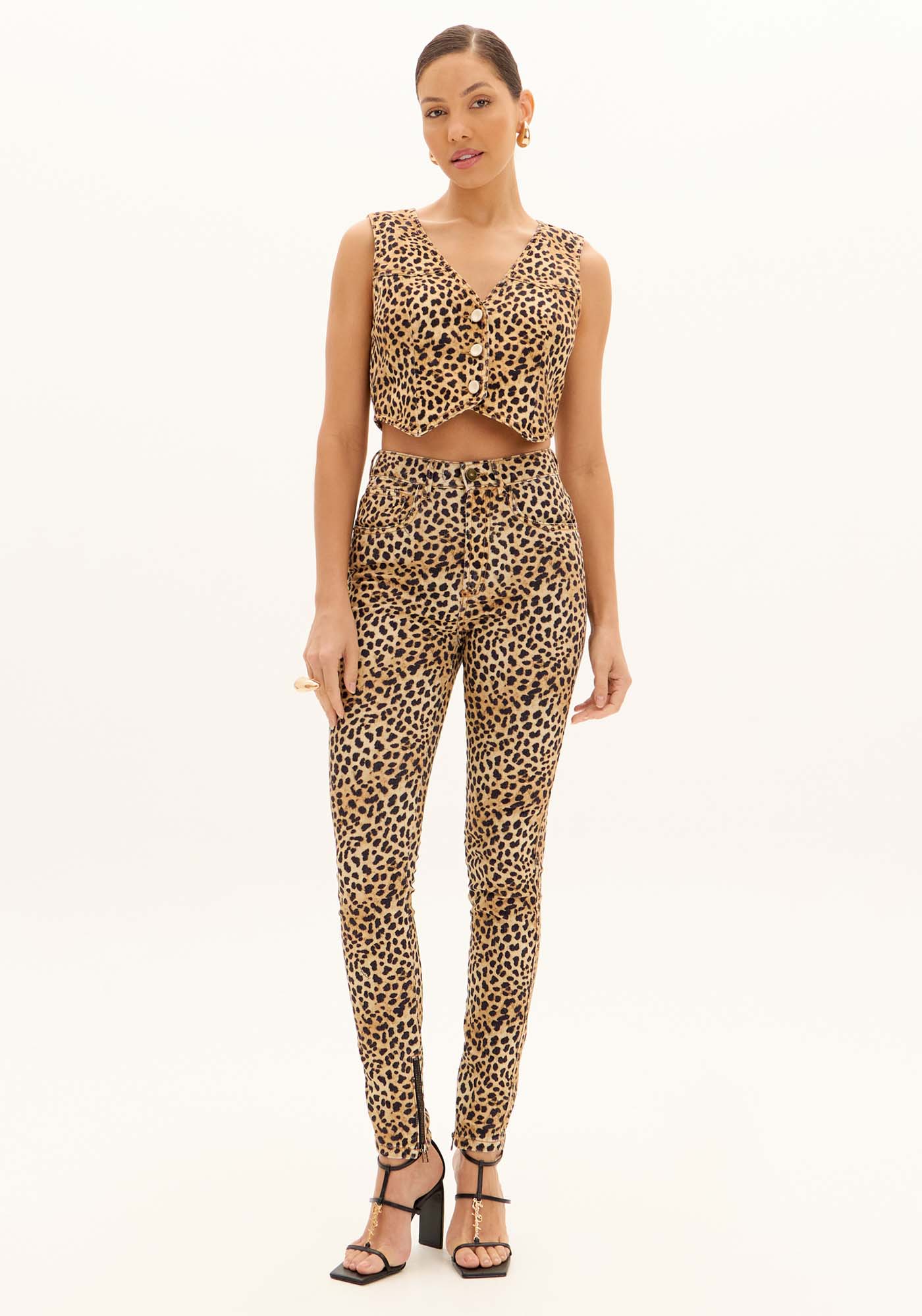 Calça Sarja Hestia Skinny Super High