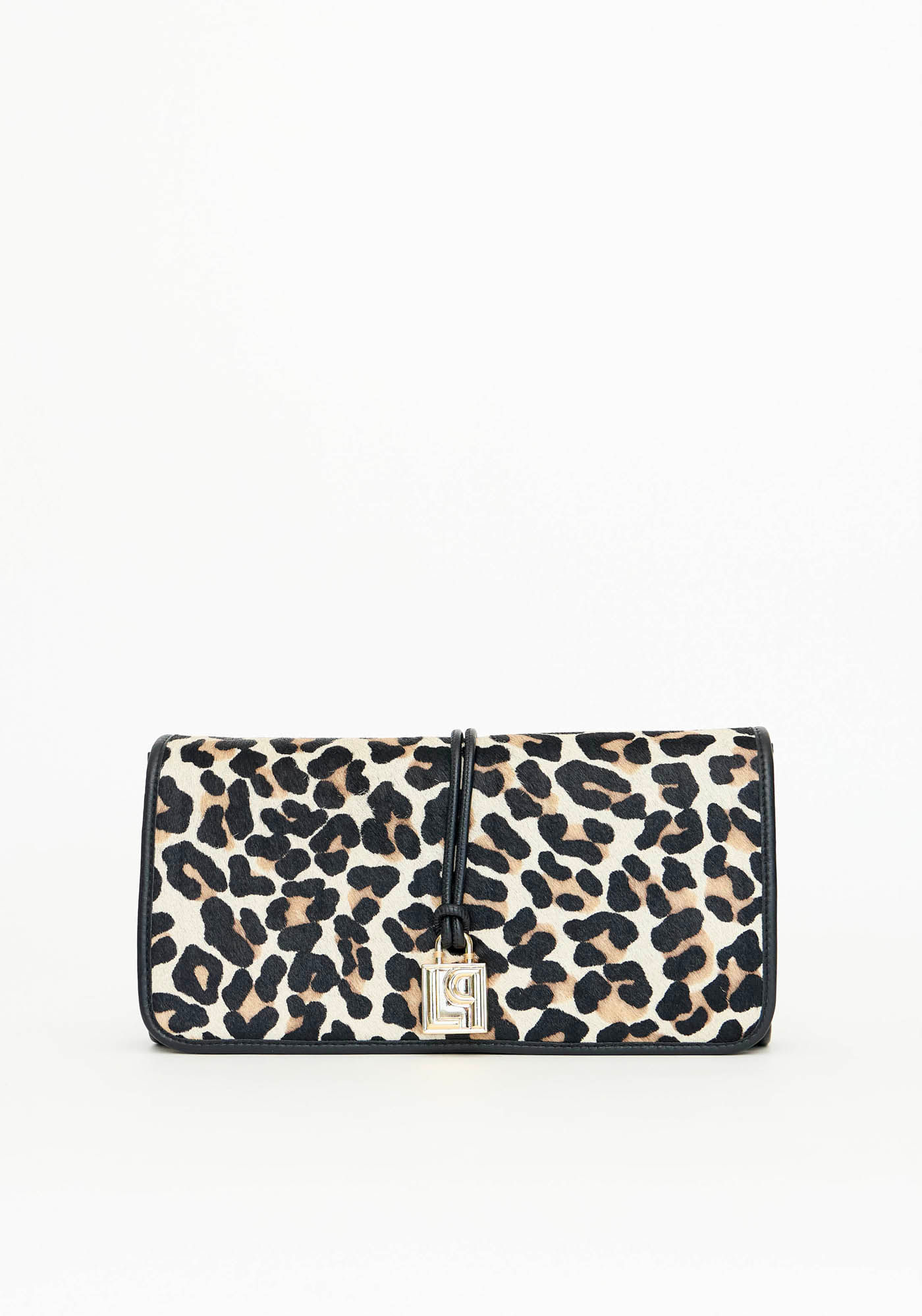 Bolsa Clutch Couro Pelo Leopardo
