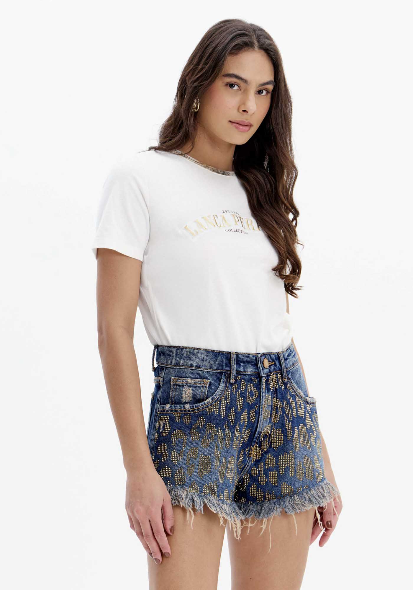 Blusa T-shirt Name Mangas Curtas