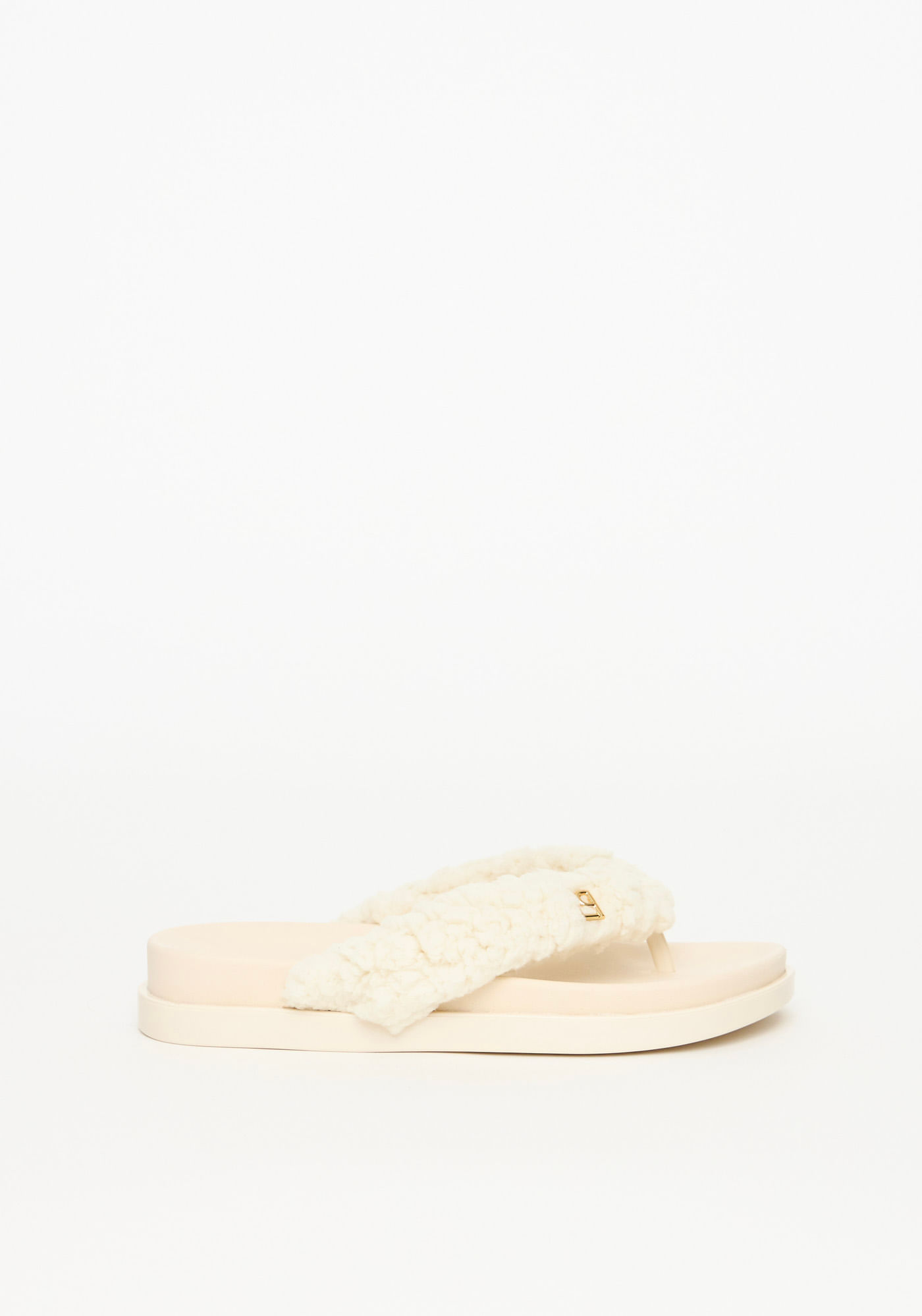 Chinelo De Pelos Com Logo
