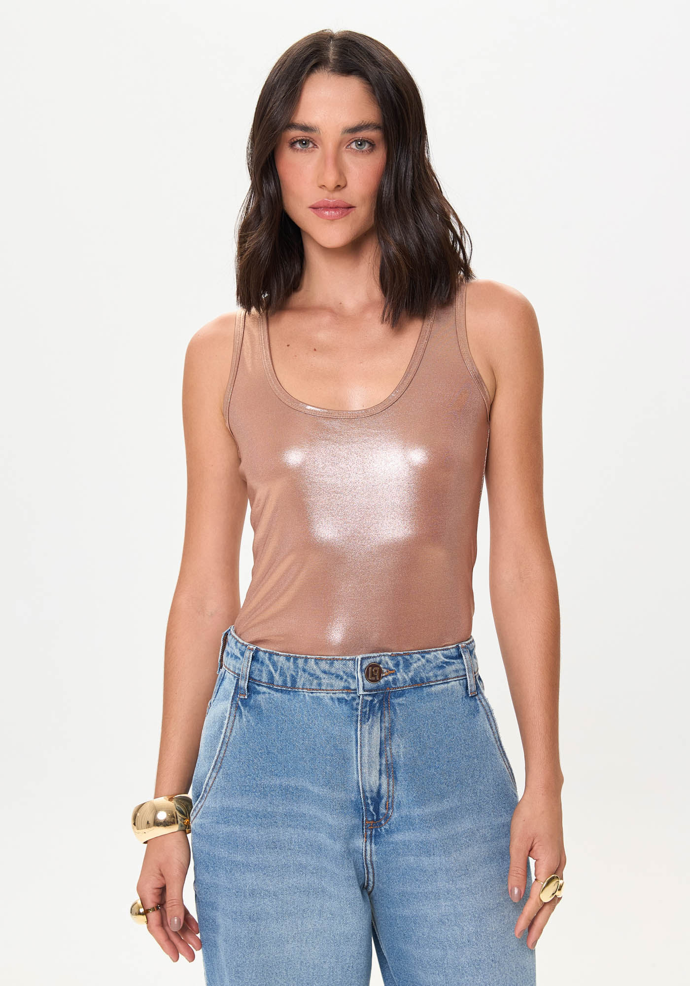 Blusa Regata Básica Justa