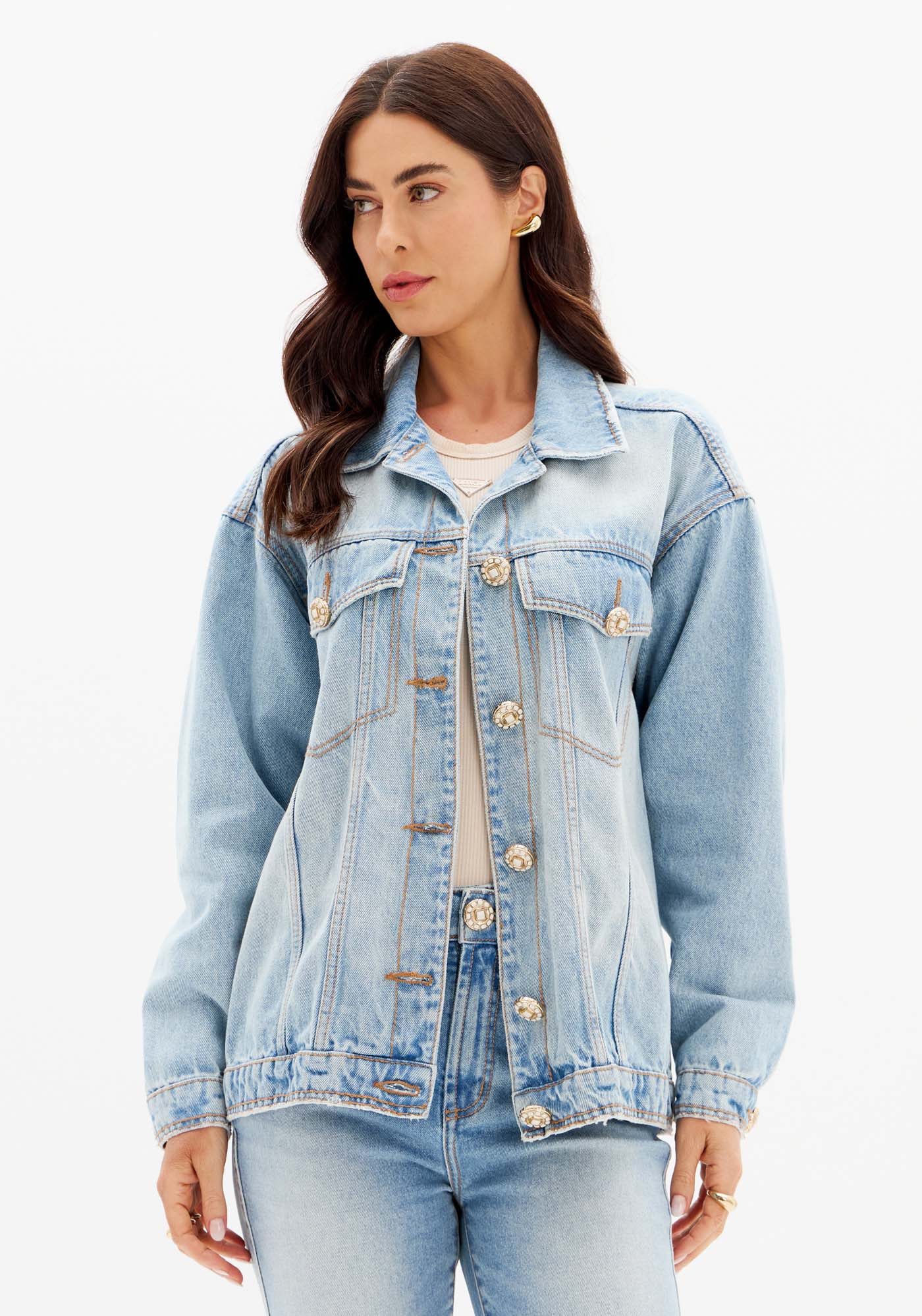 Jaqueta Jeans Trucker