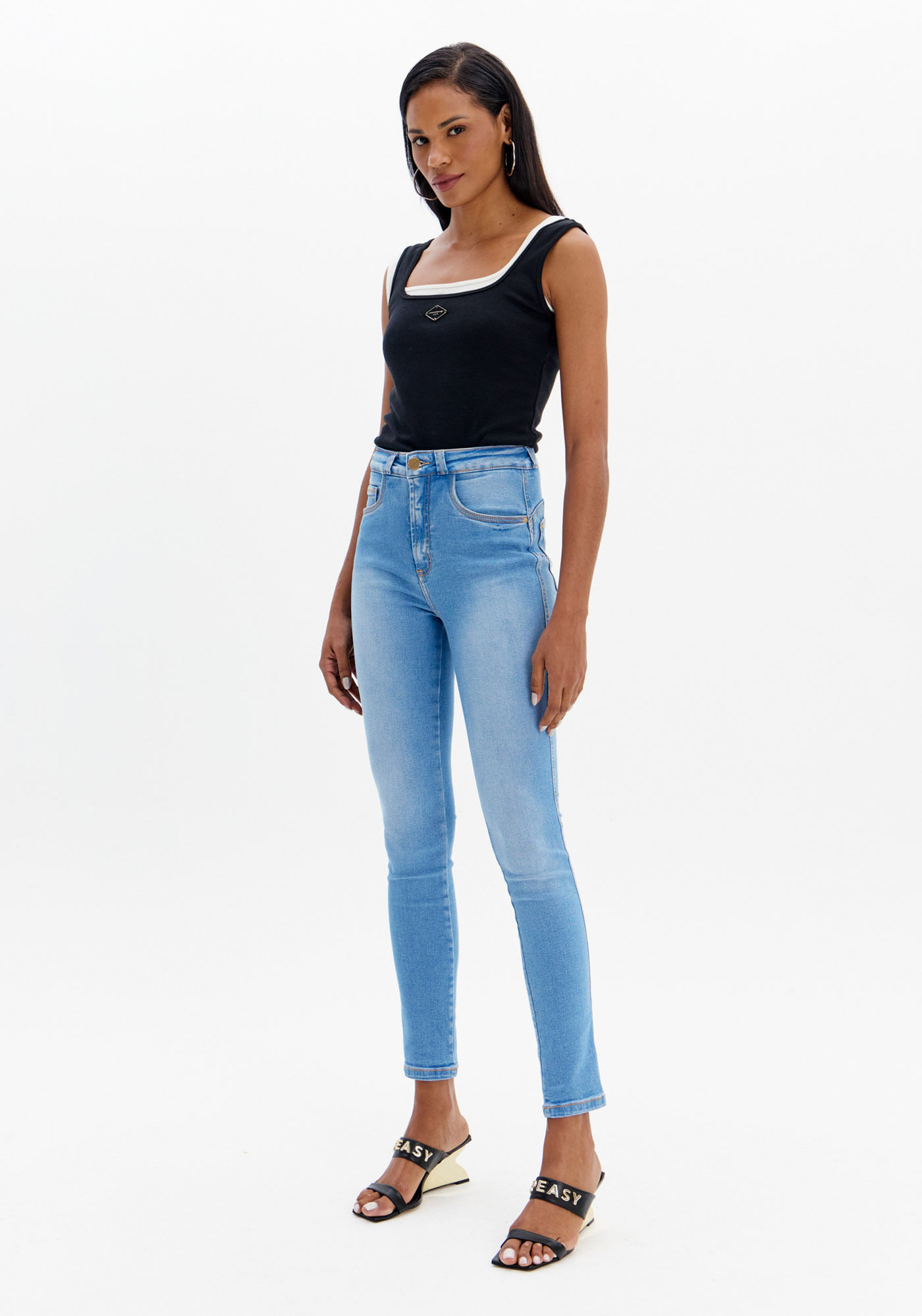 Calça Jeans Skinny Shape Now Super Alta