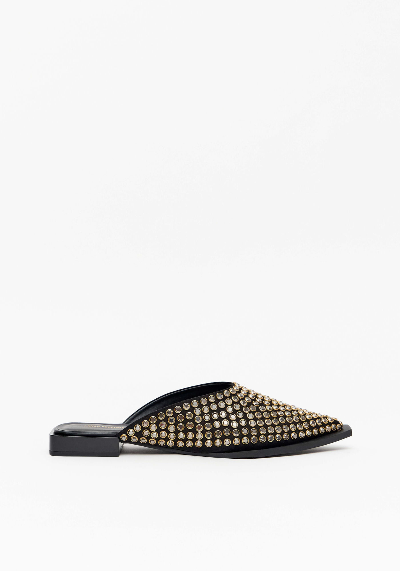 Sapatilha Mule Com Aplicações