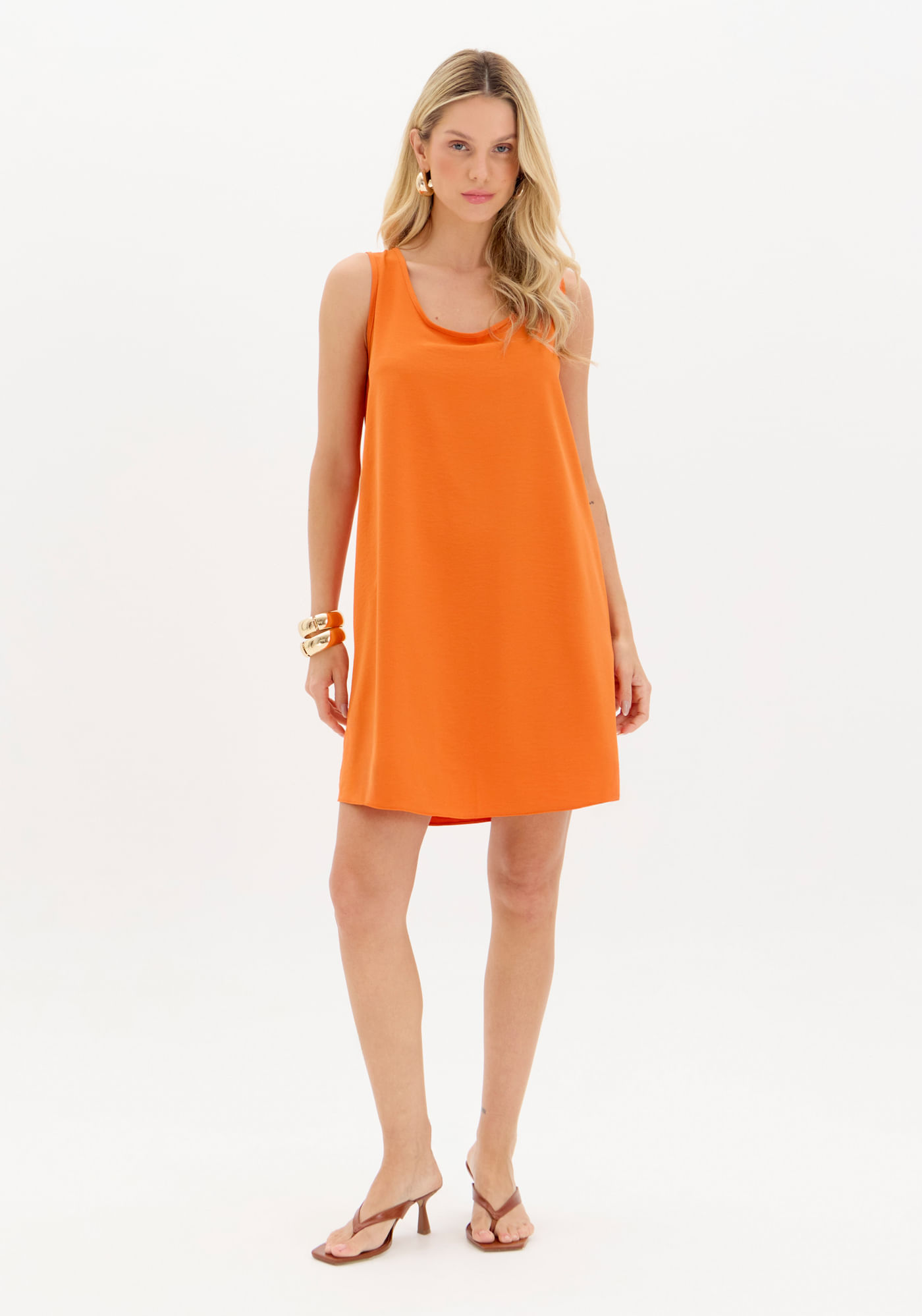 Vestido Curto Sem Mangas