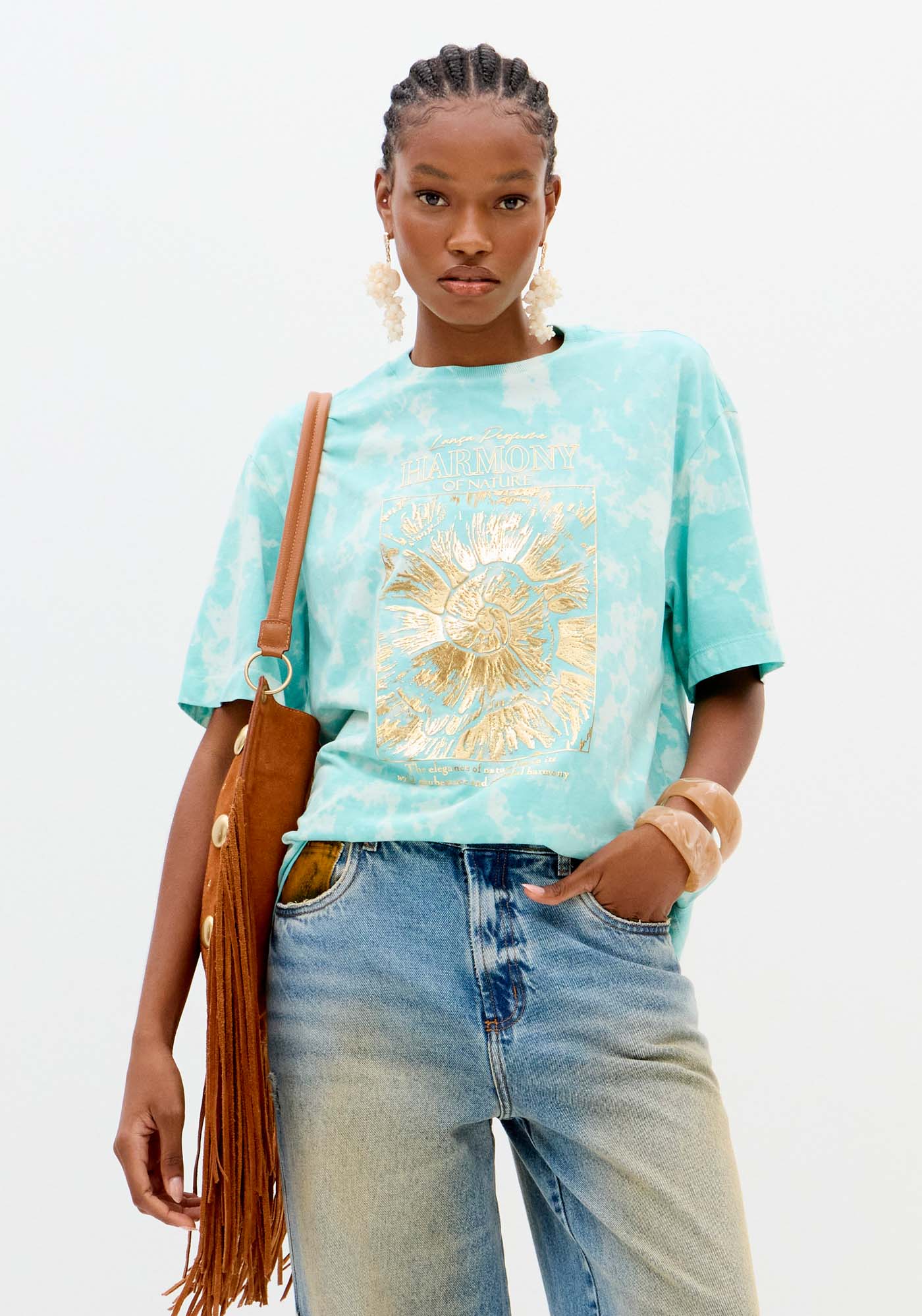 T-shirt Mangas Curtas Tie Dye