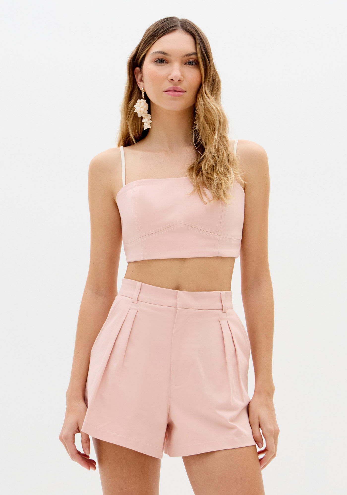 Blusa Cropped De Alças Finas