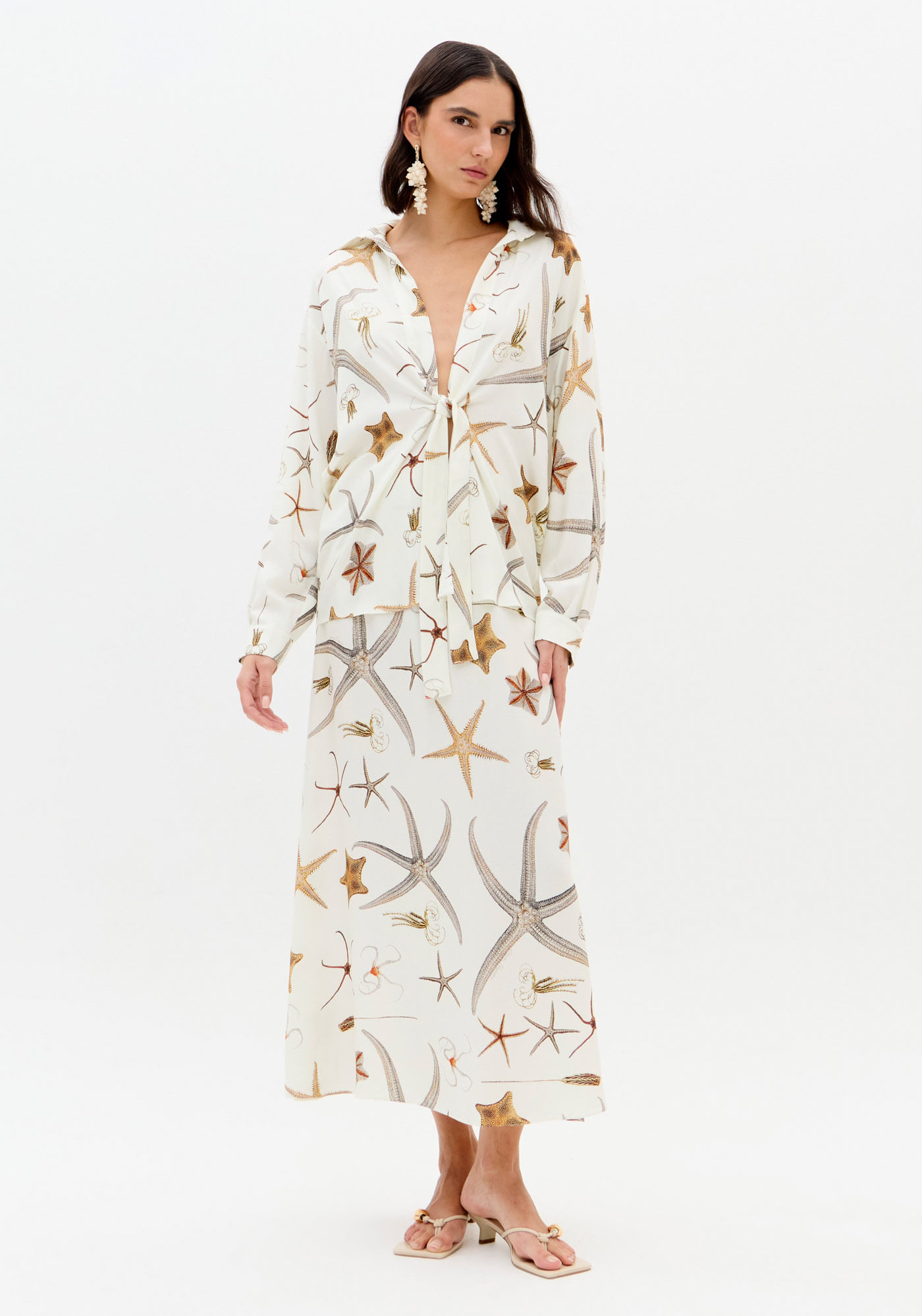 Saia Super Midi Estampada