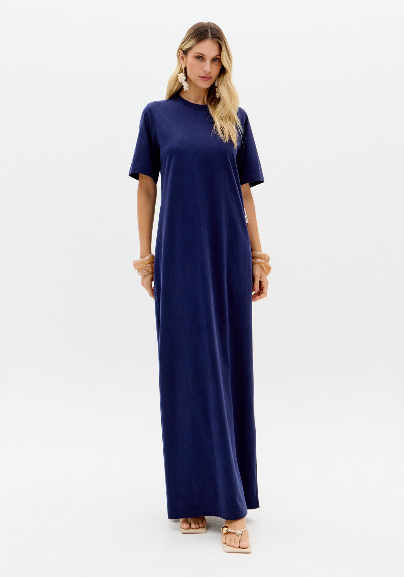 Vestido T-dress Super Midi Algodão