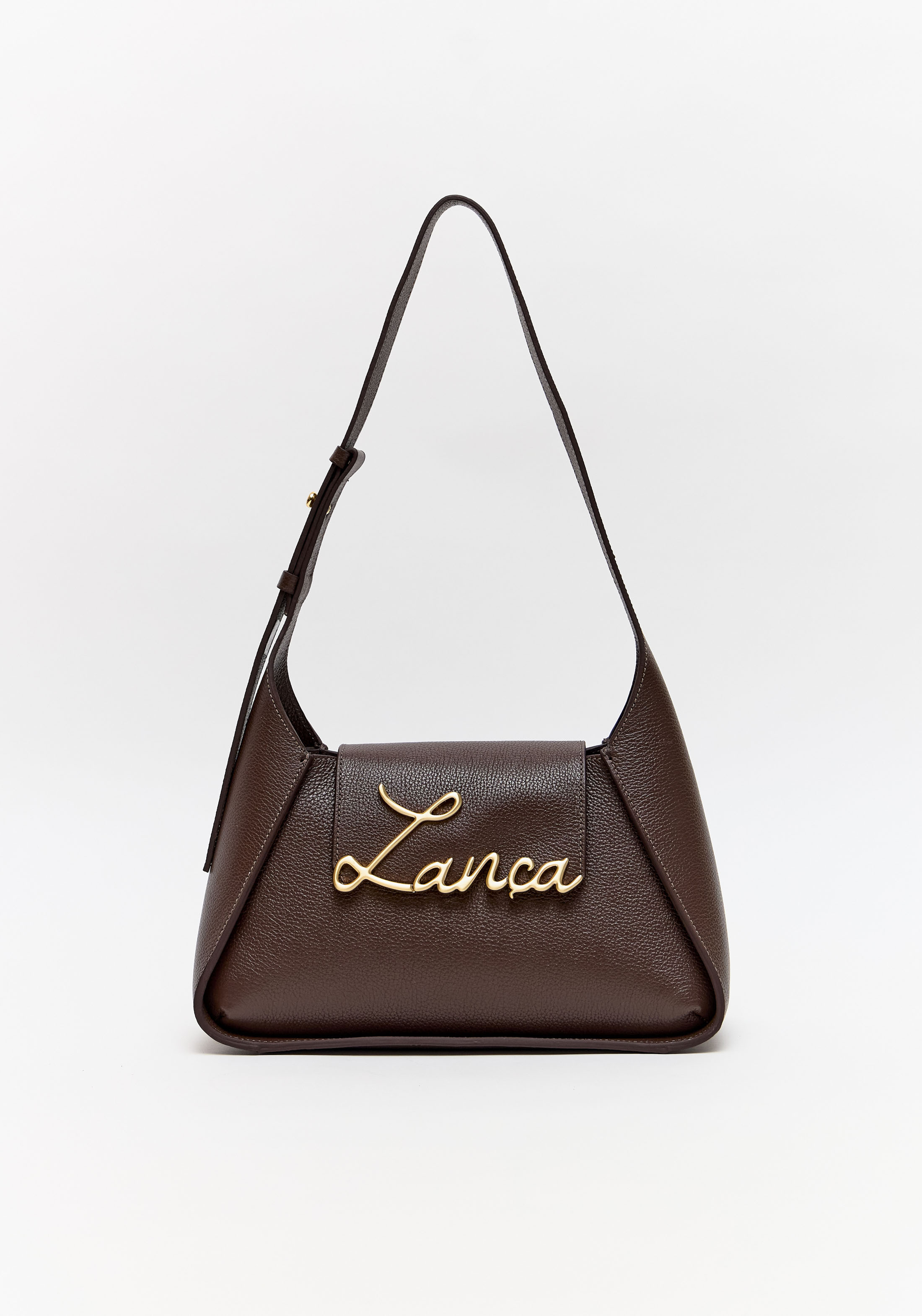 Bolsa Shoulder Couro E Enfeite Lança