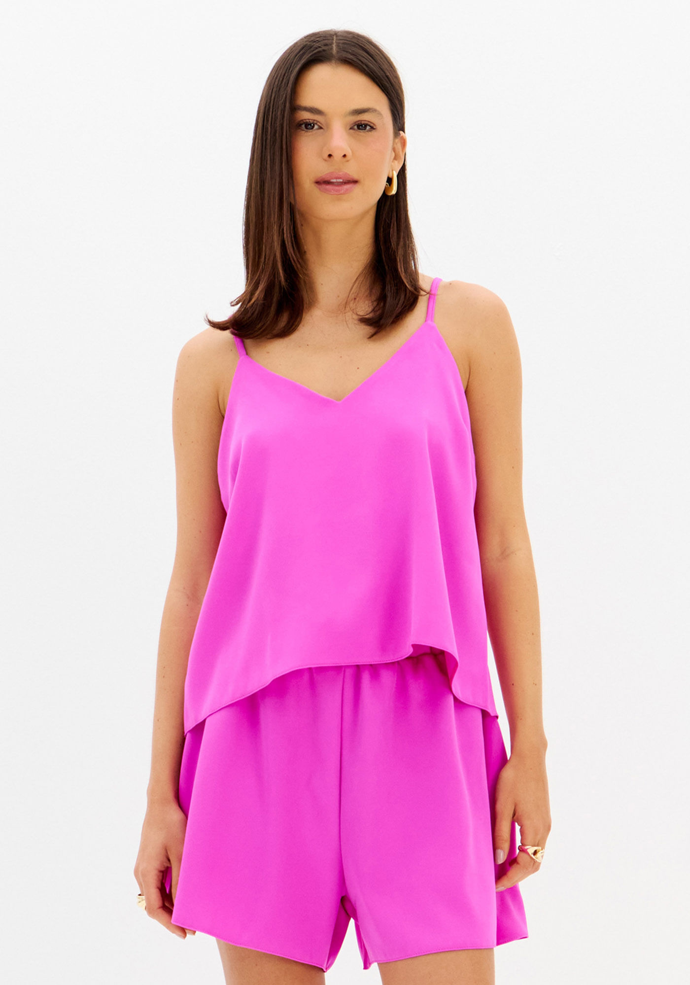 Blusa De Alça Decote V