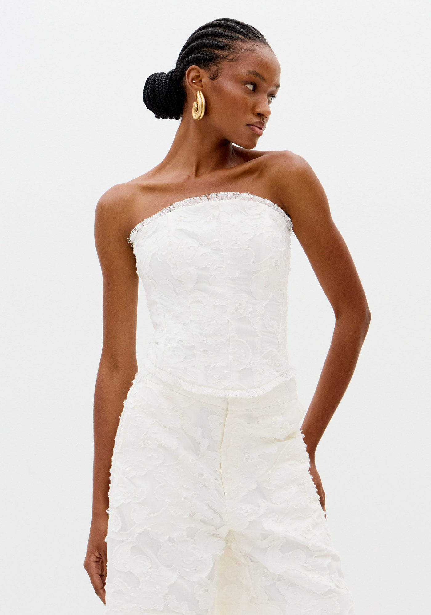 Blusa Corset Sem Alças
