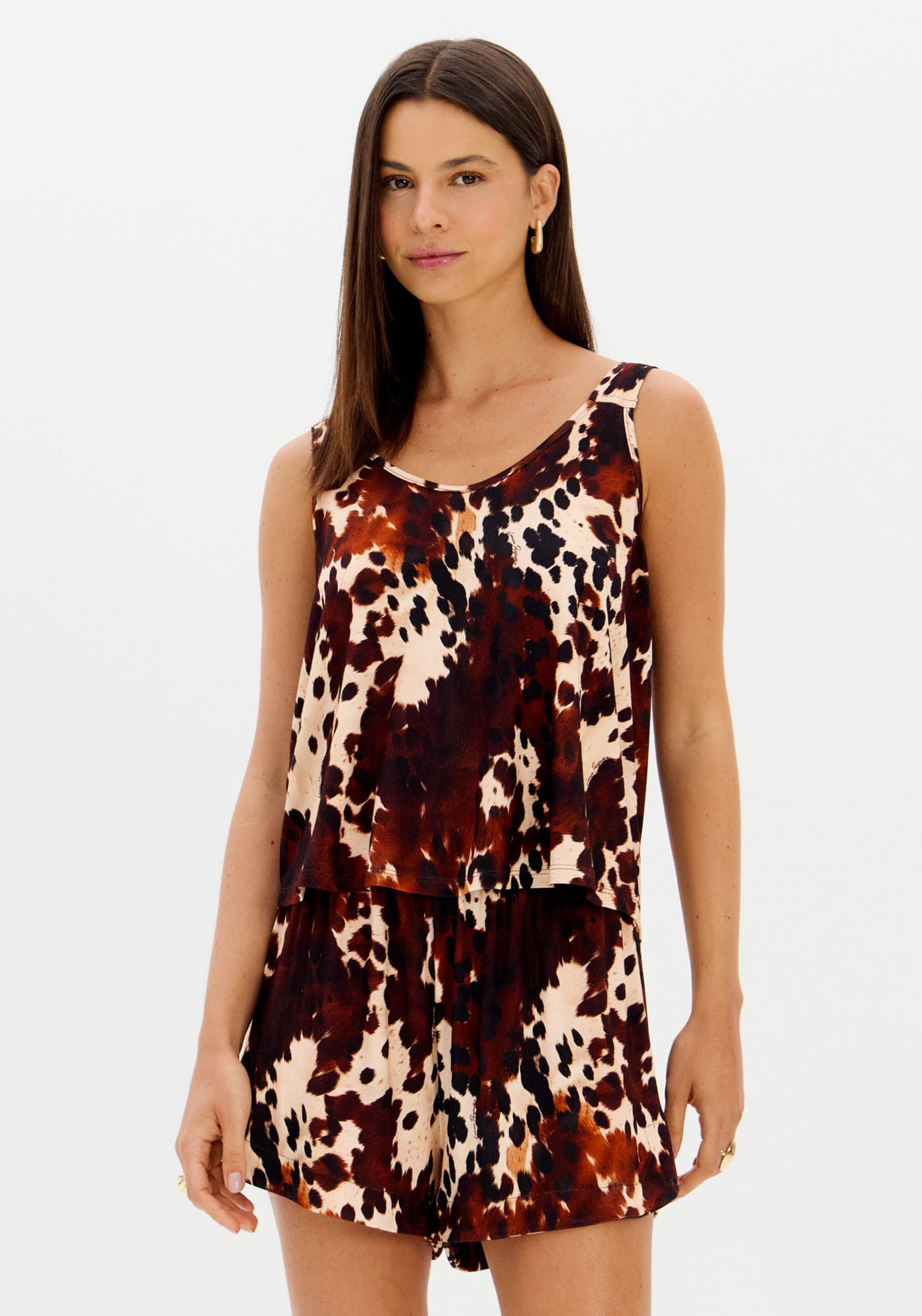Blusa De Alça Estampada