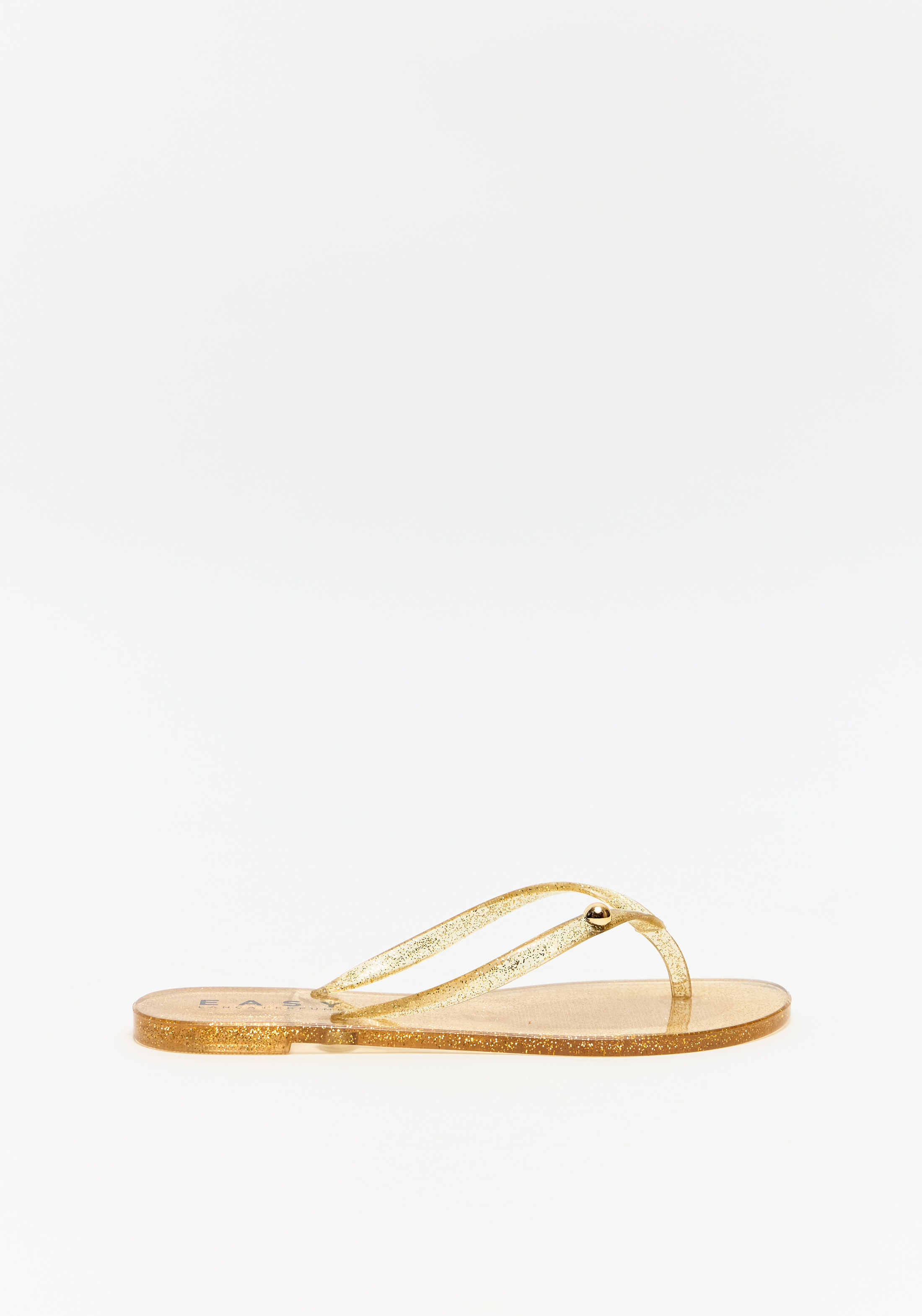 Chinelo Transparente Com Brilho