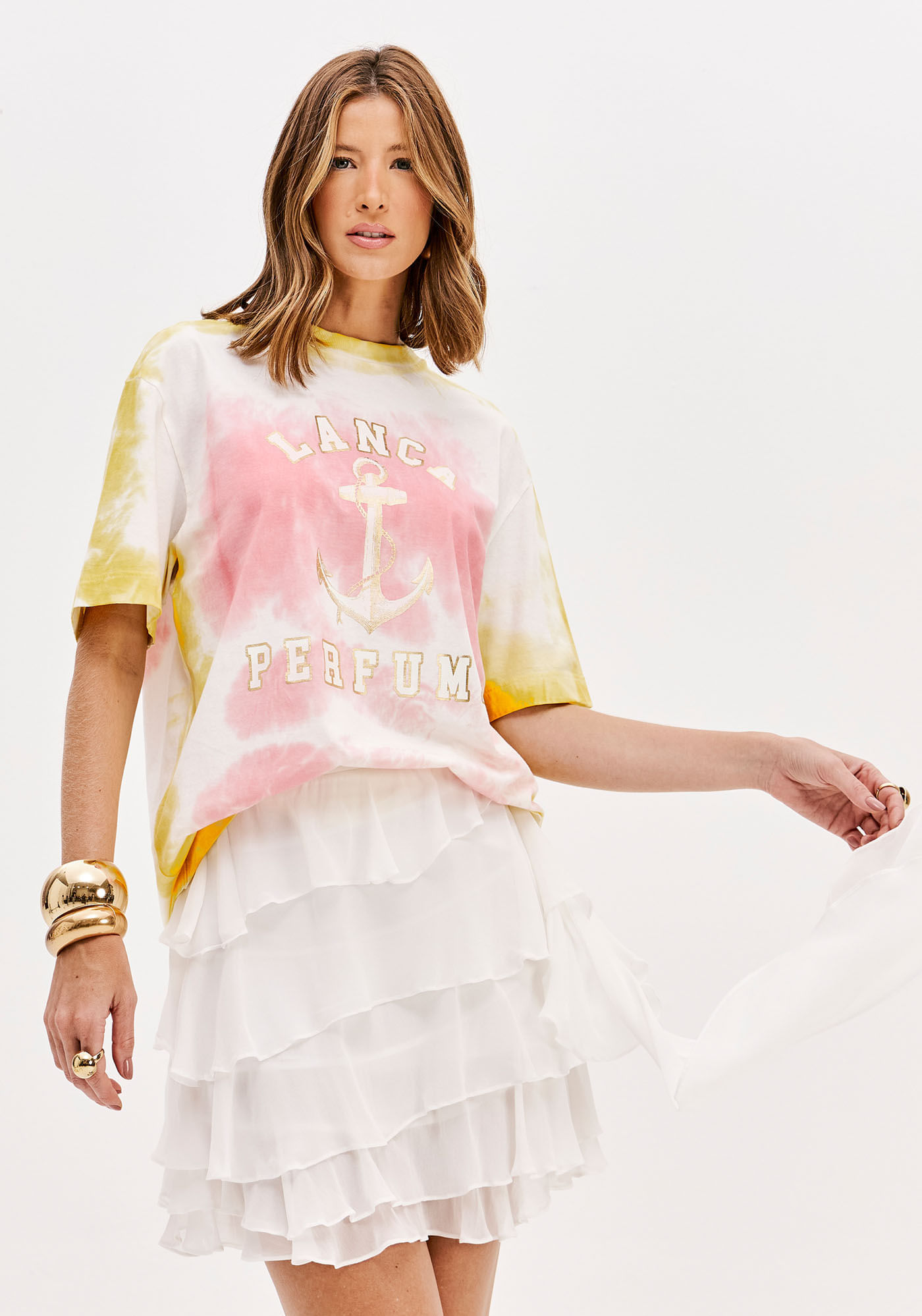 T-shirt Estampada De Mangas Curtas