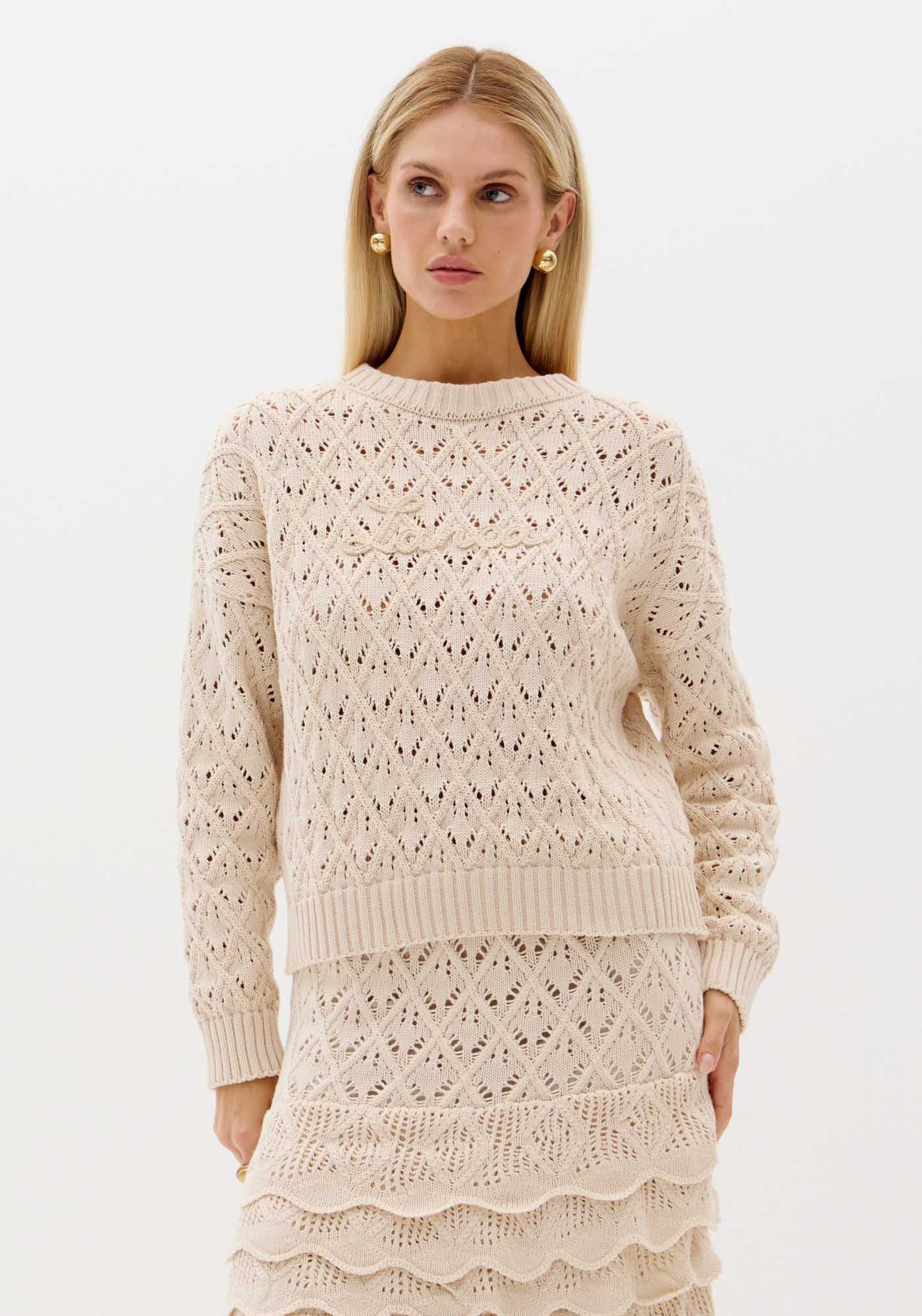 Blusa Manga Longa De Tricô