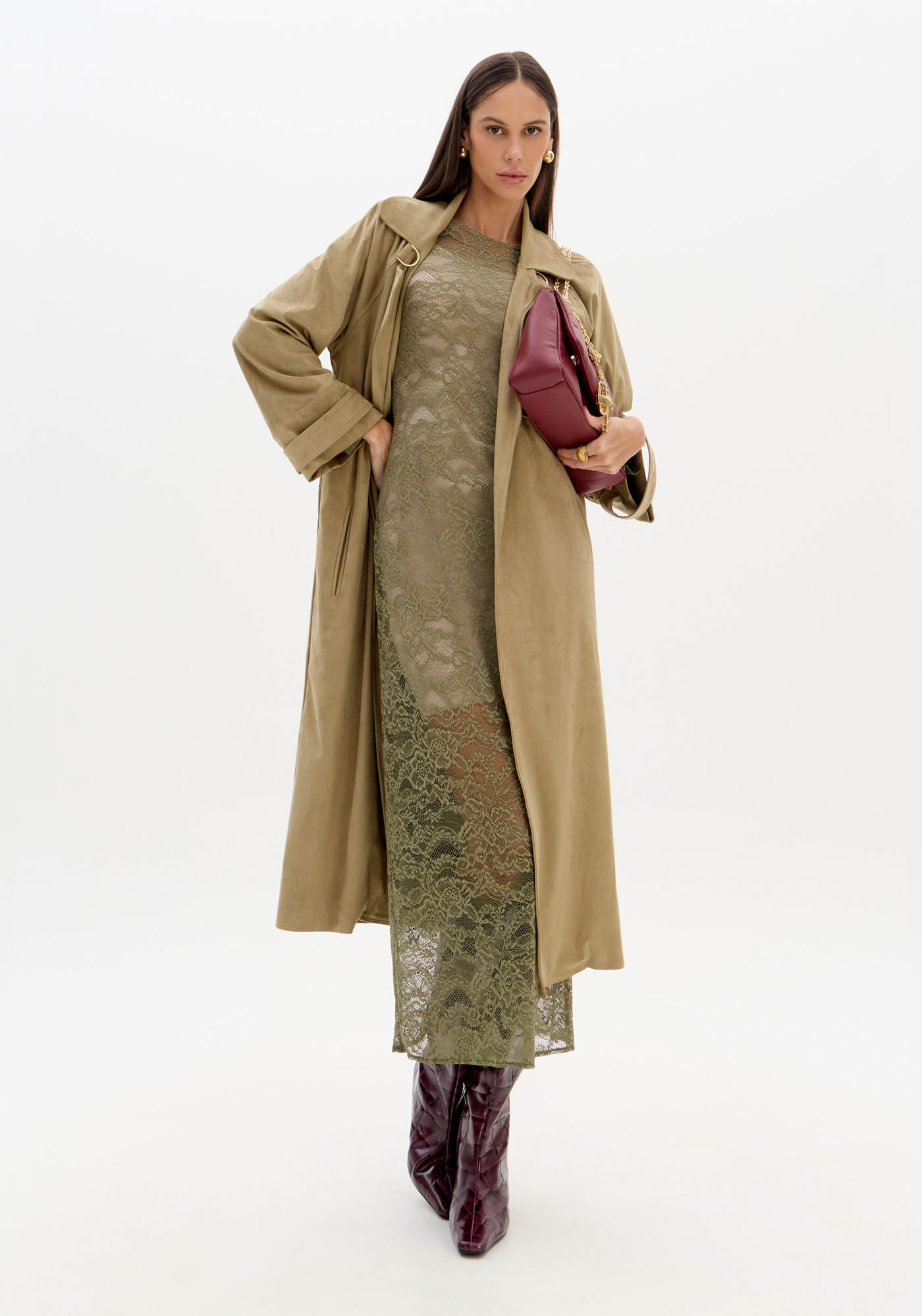 Trench Coat Alongado