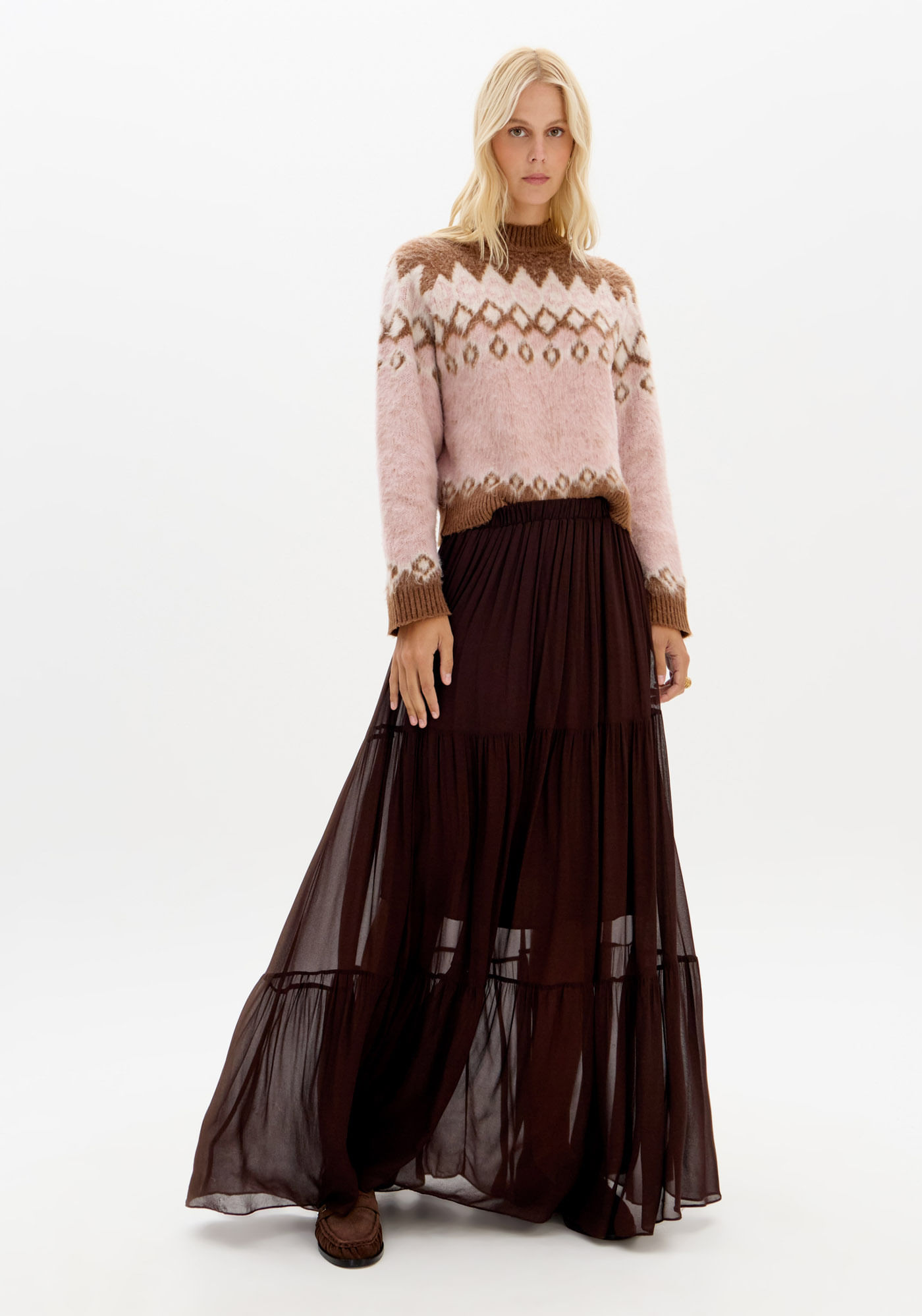 Saia Longa De Chiffon
