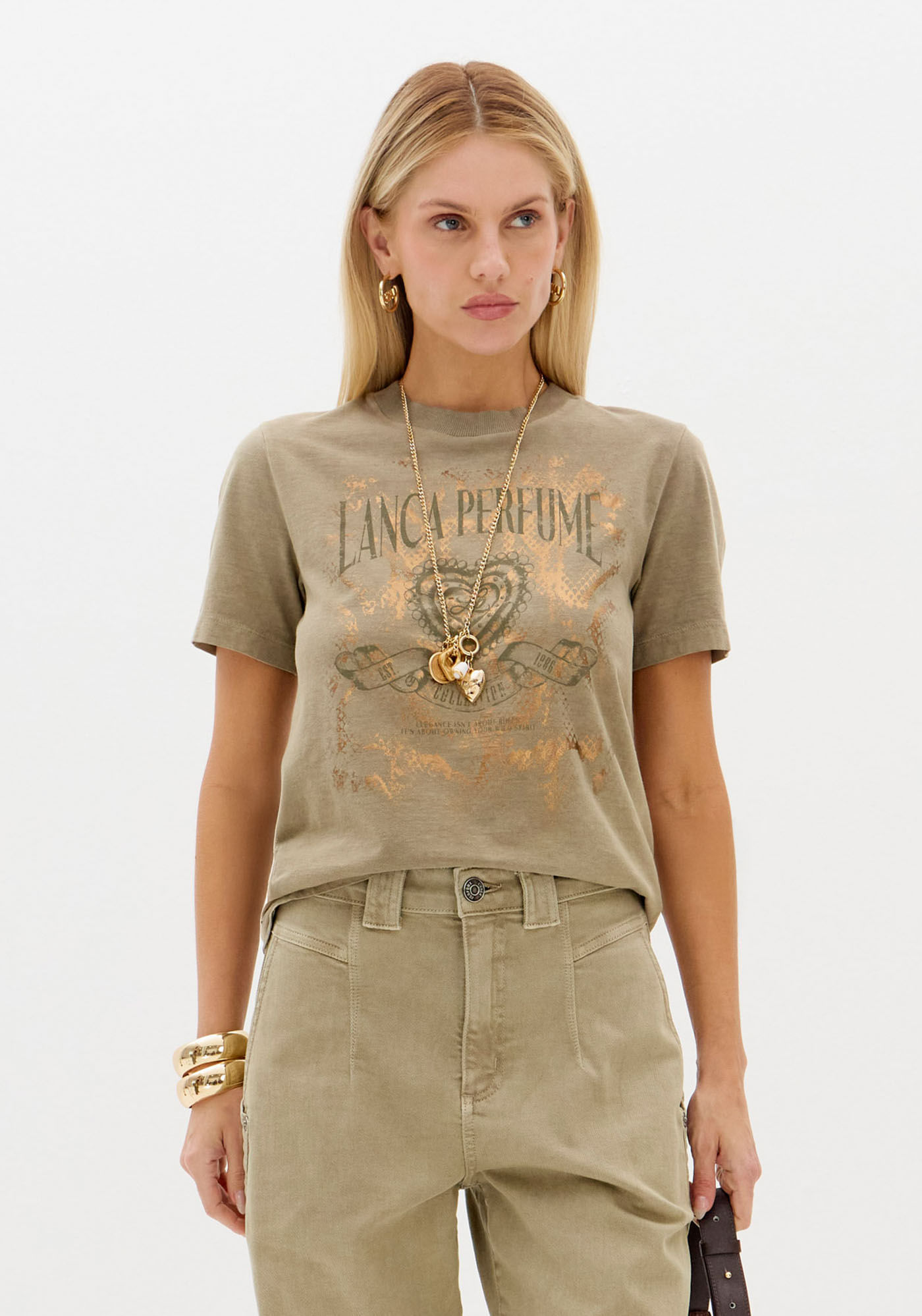 T-shirt Algodão Com Estampa