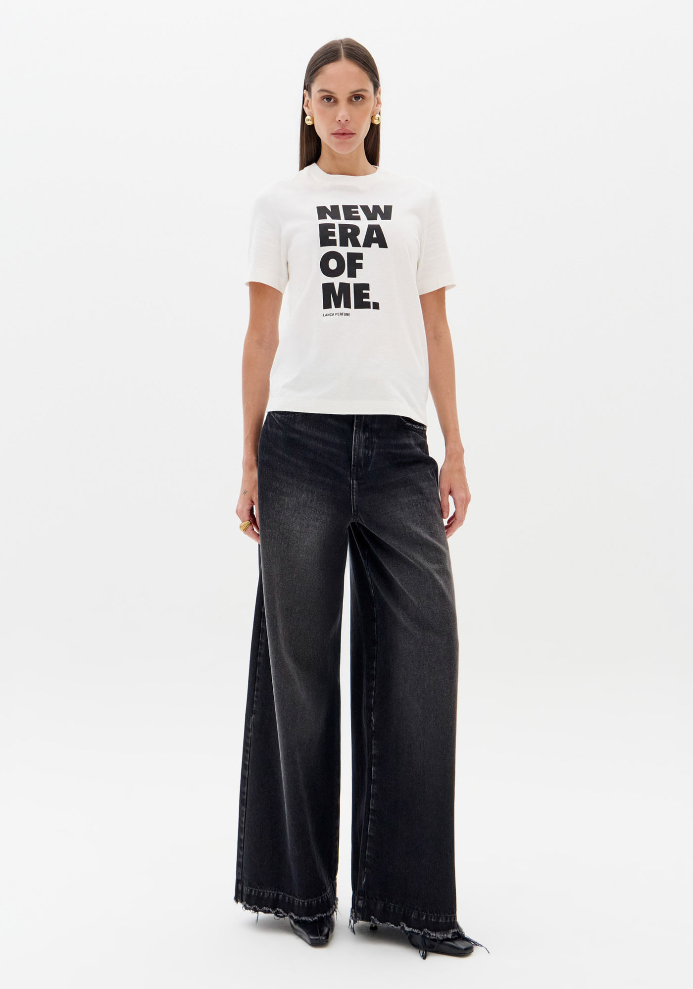 T-shirt Regular Com Mangas Curtas