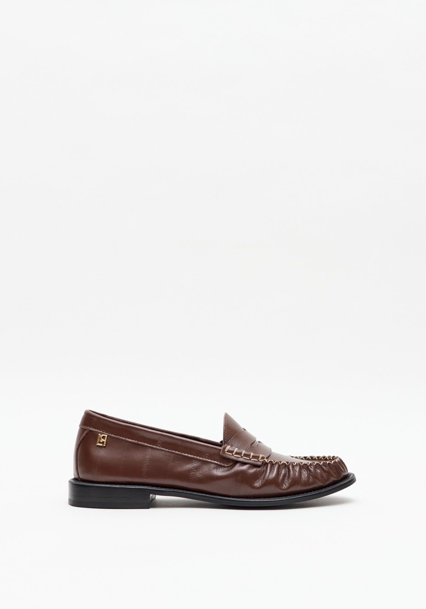 Mocassim Couro Com Enfeite LP