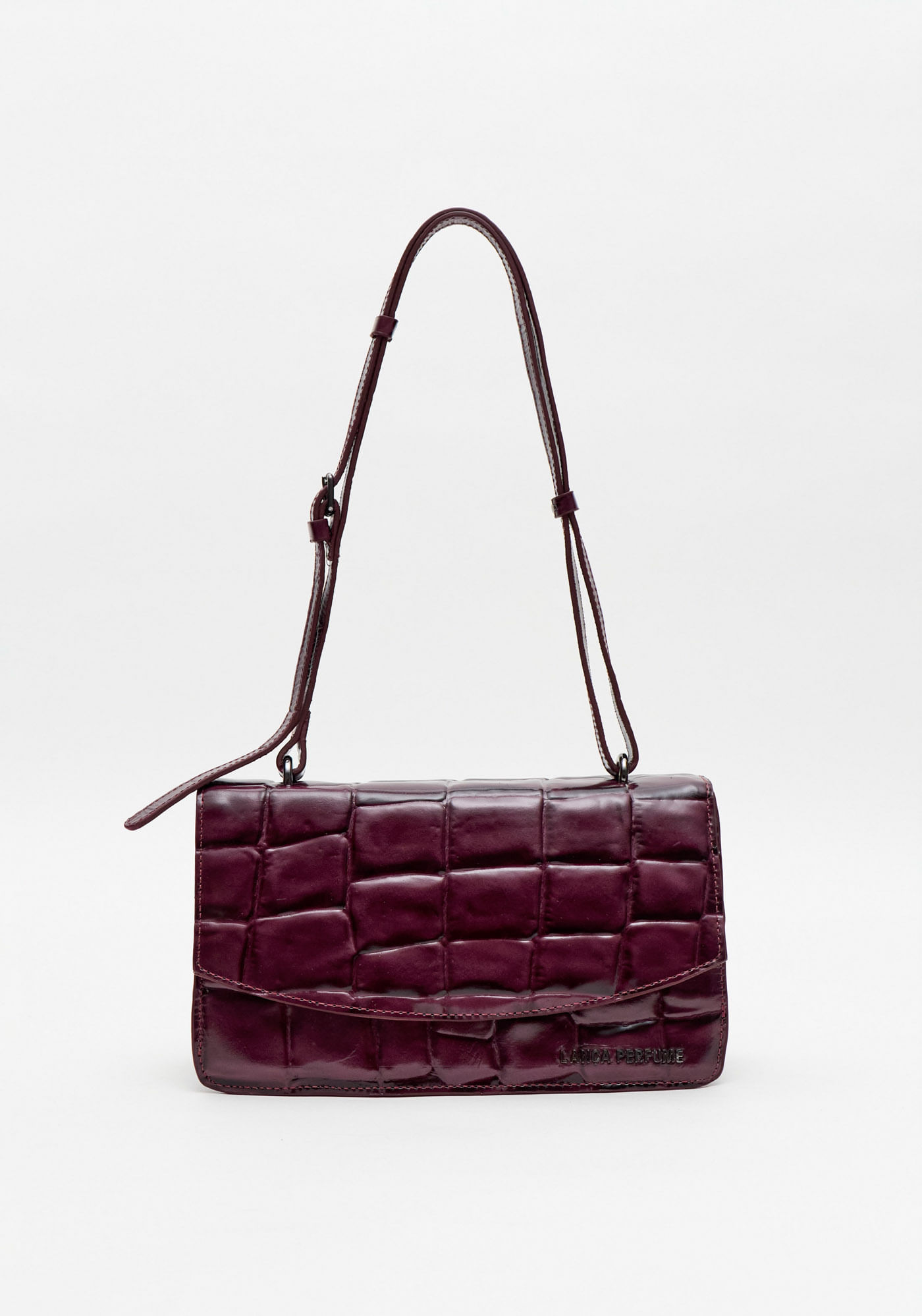 Bolsa Shoulder Couro Croco
