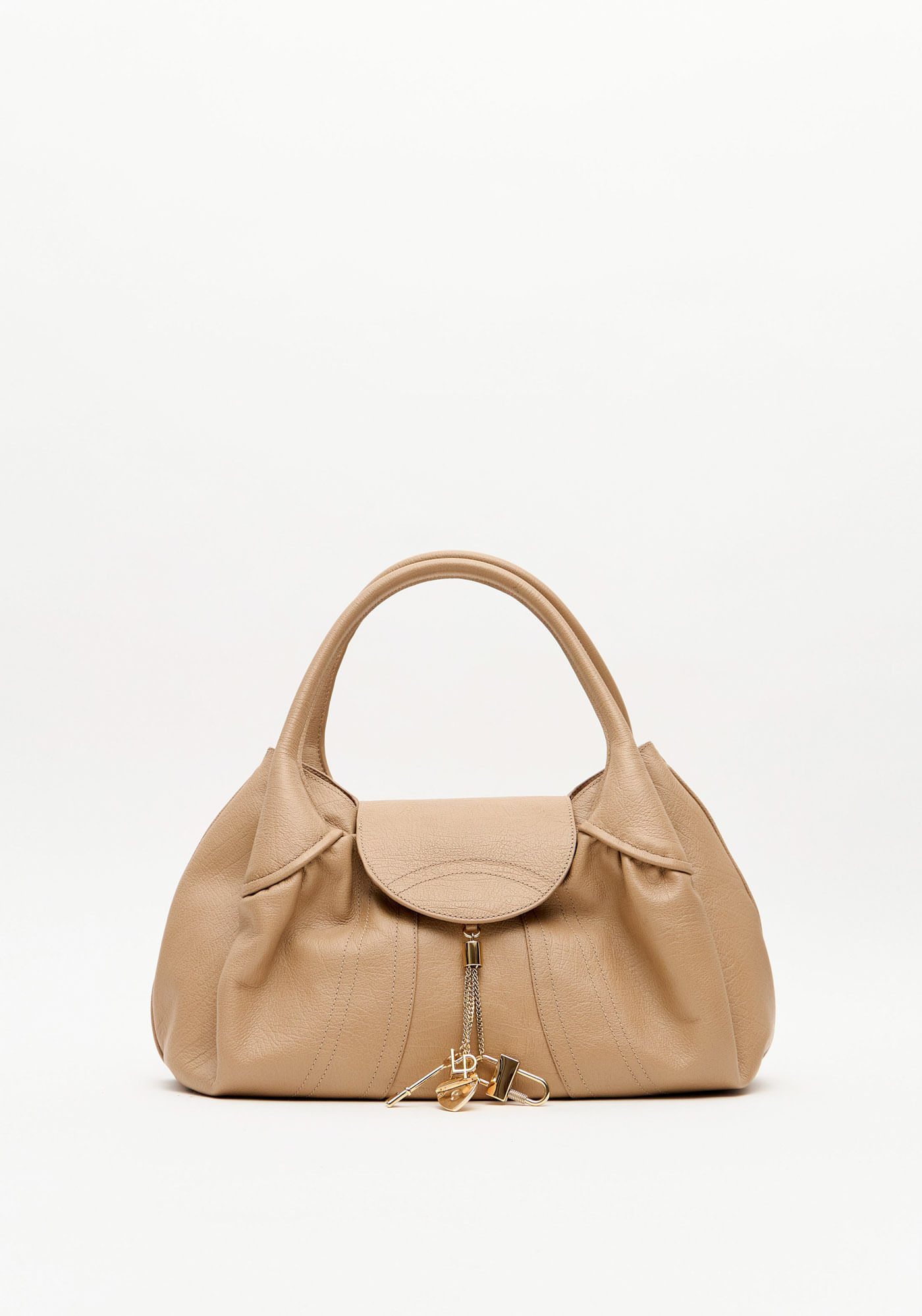 Bolsa Shopping Couro Com Pingentes