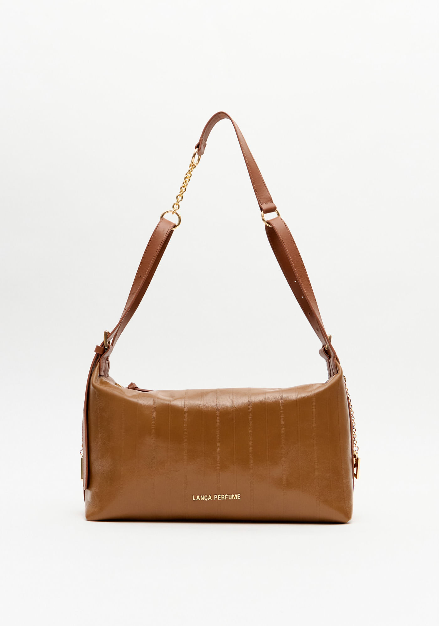 Bolsa Shoulder Couro Com Enfeite