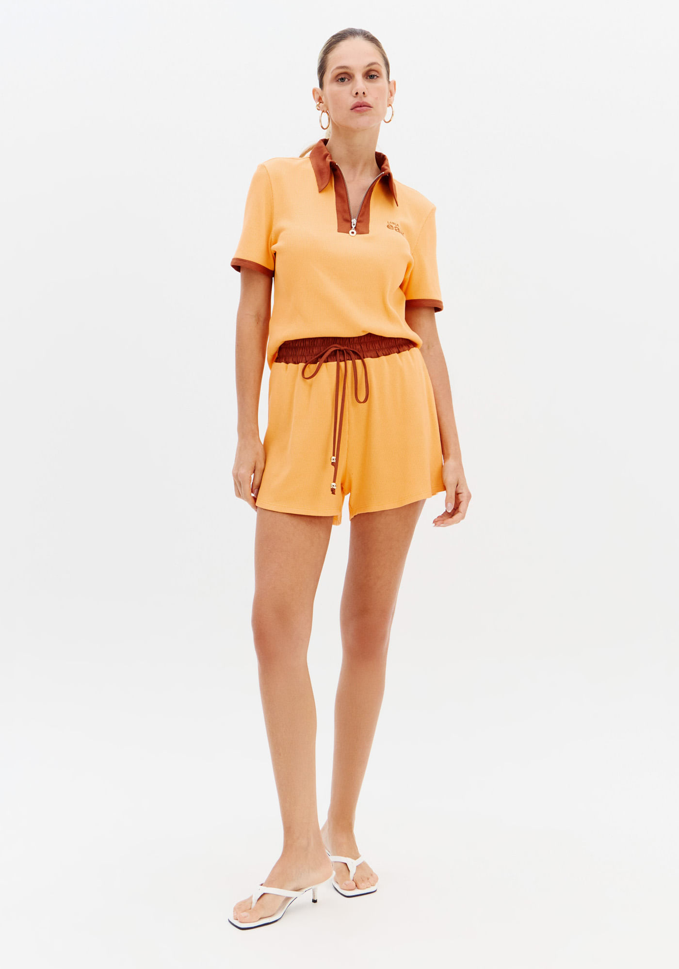 Short Canelado Descolado