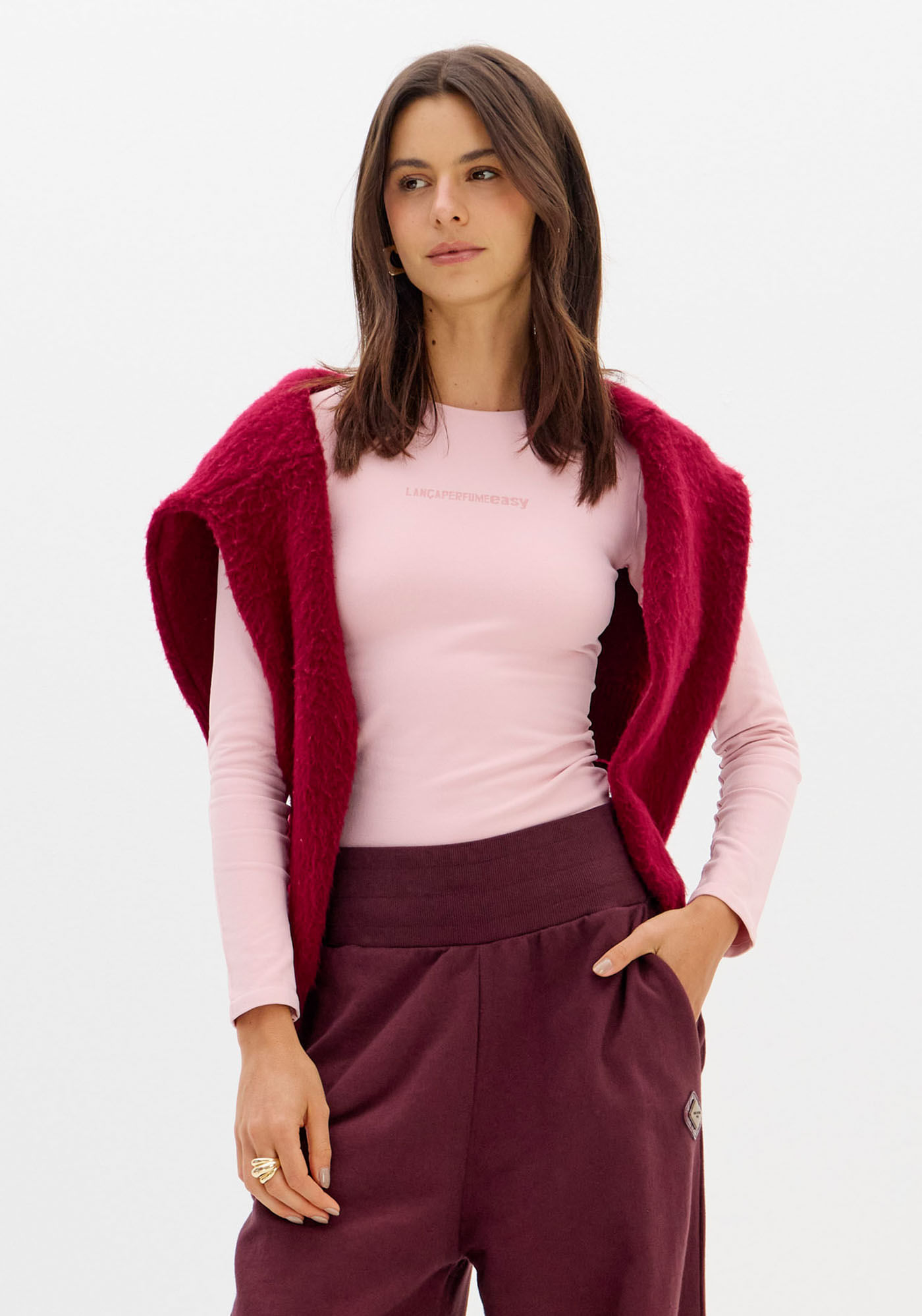 Blusa Manga Longa Malha Seamless