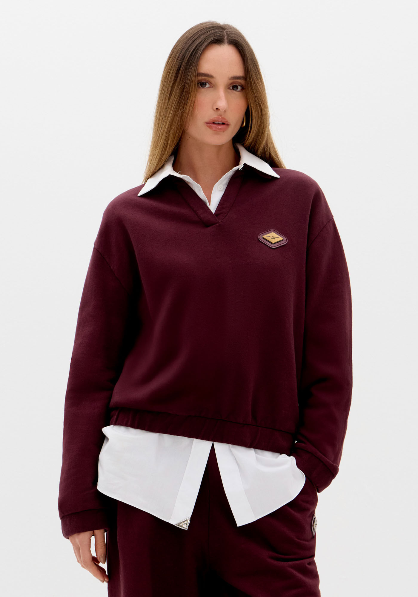 Moletom Com Gola Polo