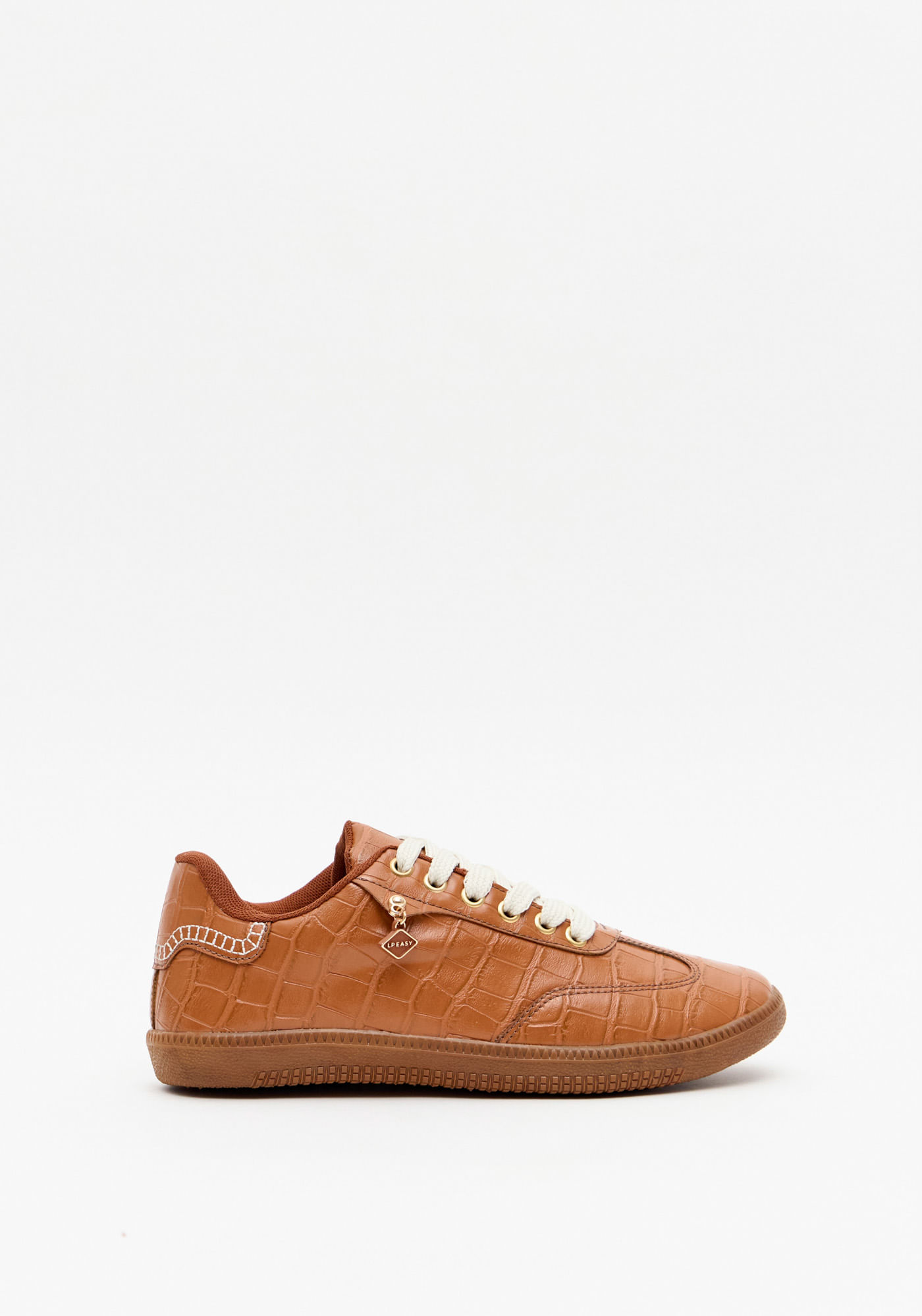 Tênis Casual Croco Com Pingente