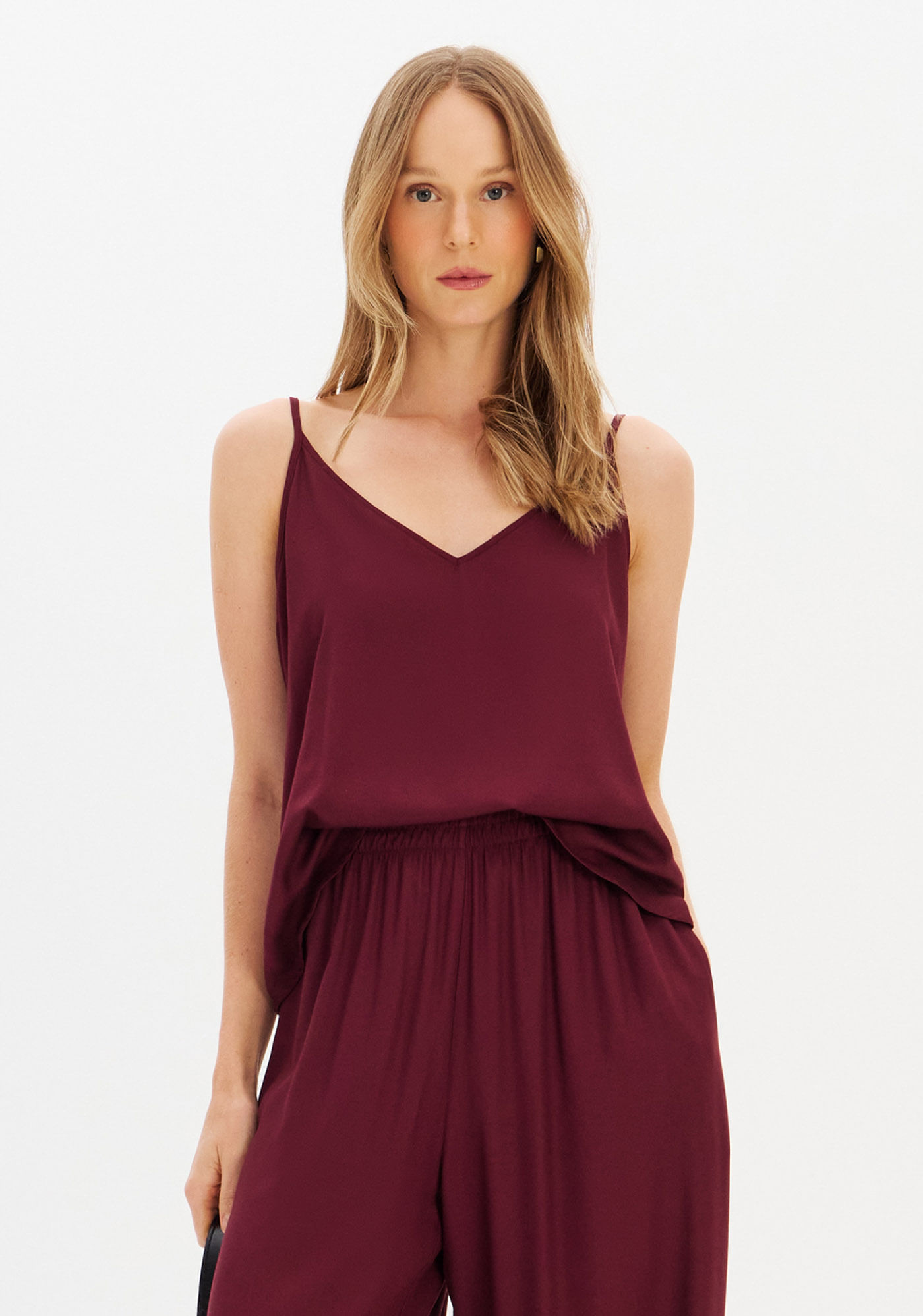 Blusa De Alça De Viscose