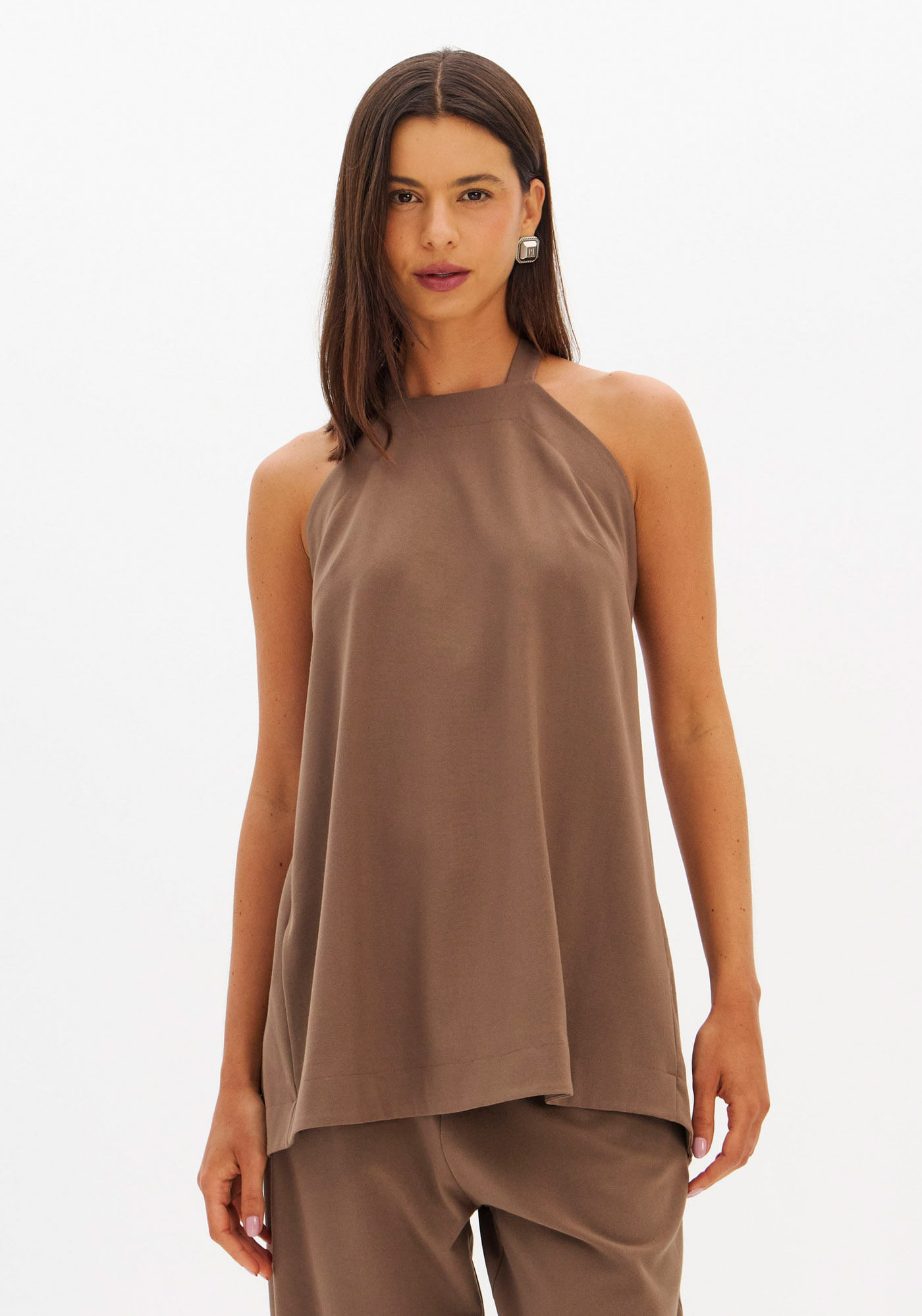 Blusa Alongada Frente Única