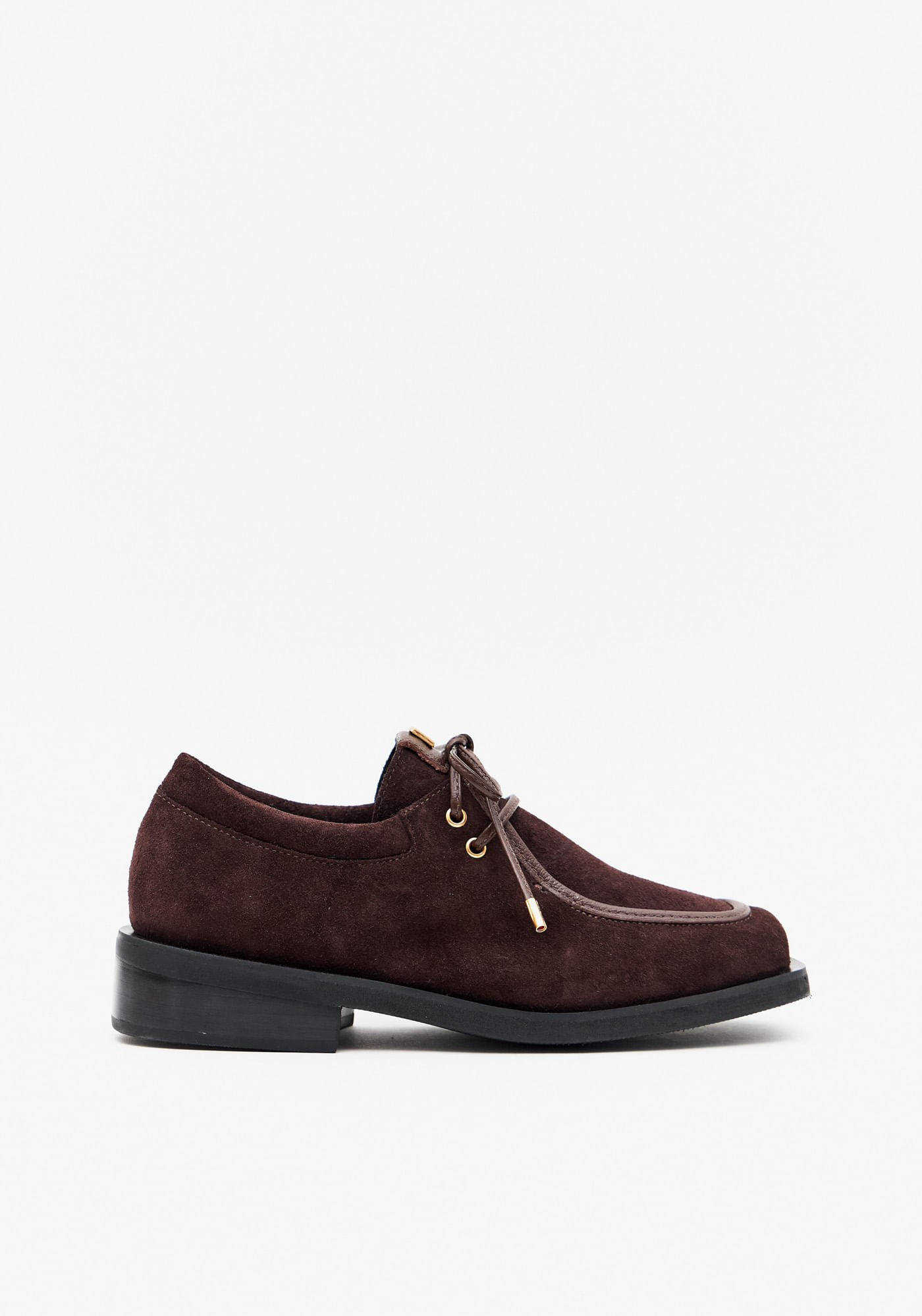 Mocassim Couro Suede Com Ponteira Metal
