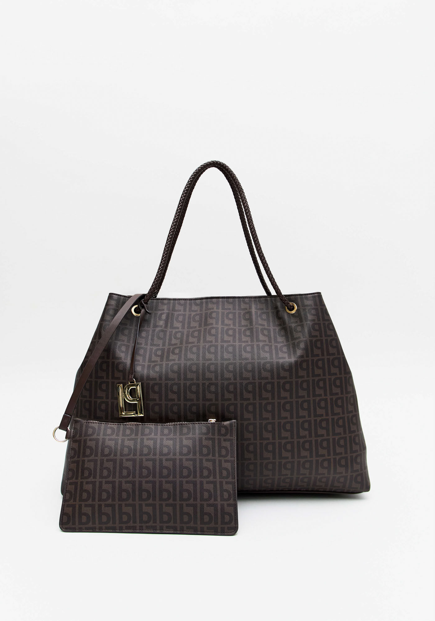 Bolsa Shopping Monograma Com Pingente