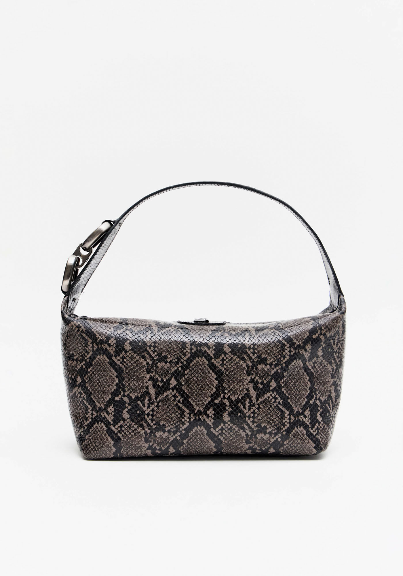 Bolsa Shoulder De Couro Com Enfeite