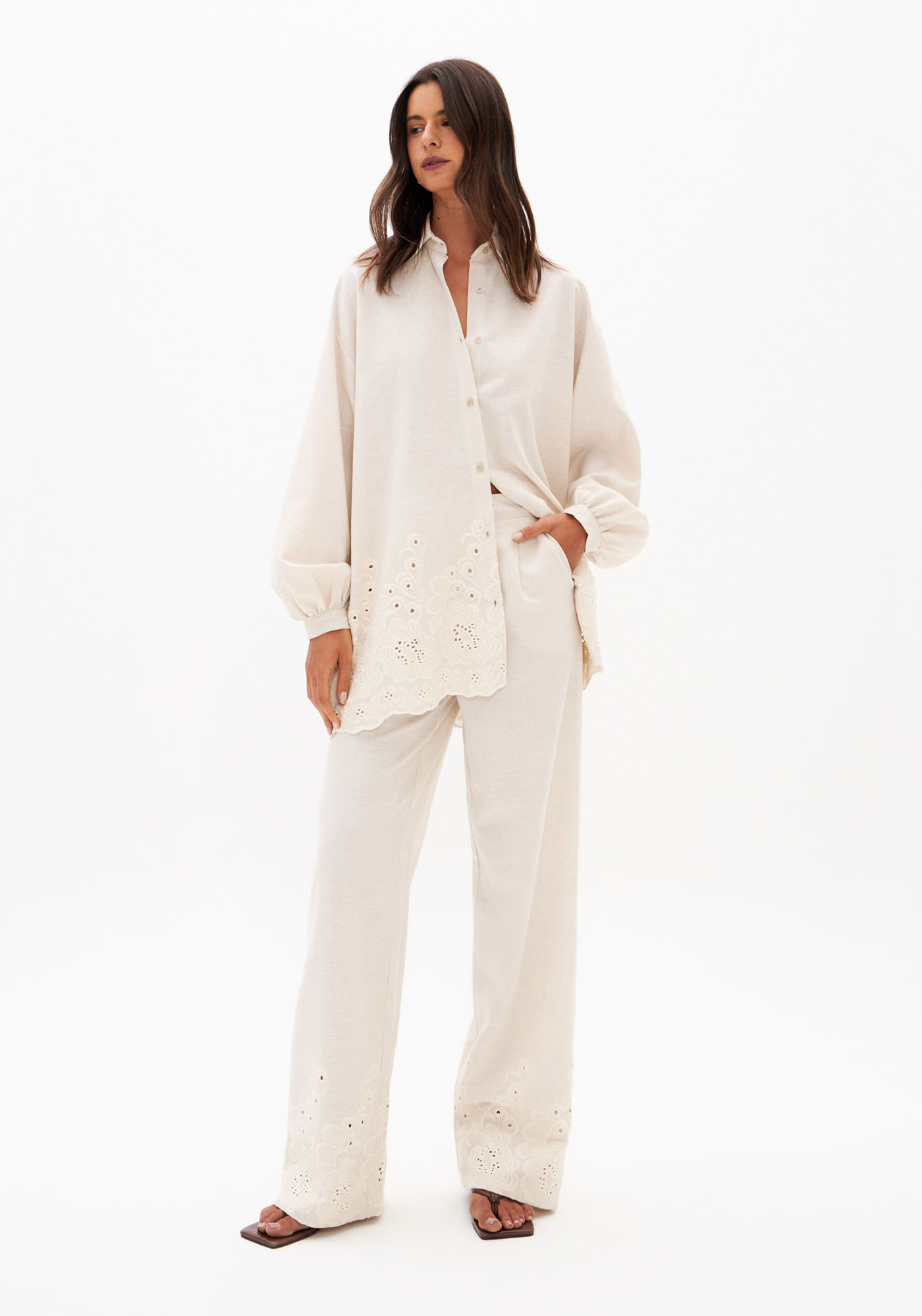 Camisa Alongada Oversized