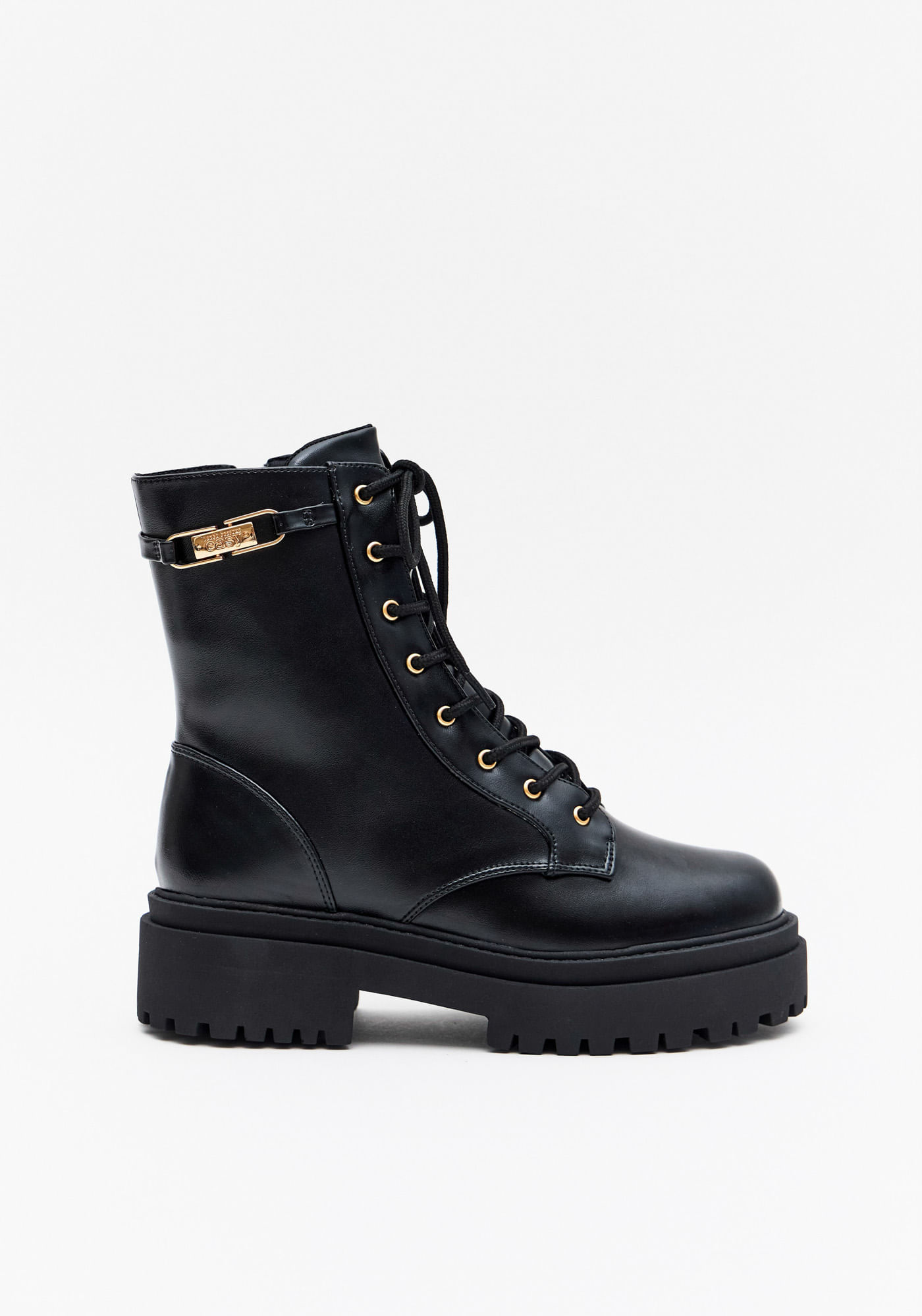 Bota Coturno Com Passante