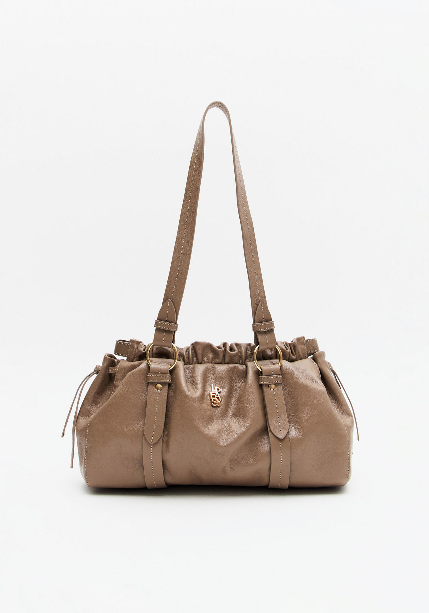 Bolsa Shoulder Couro Com Enfeite