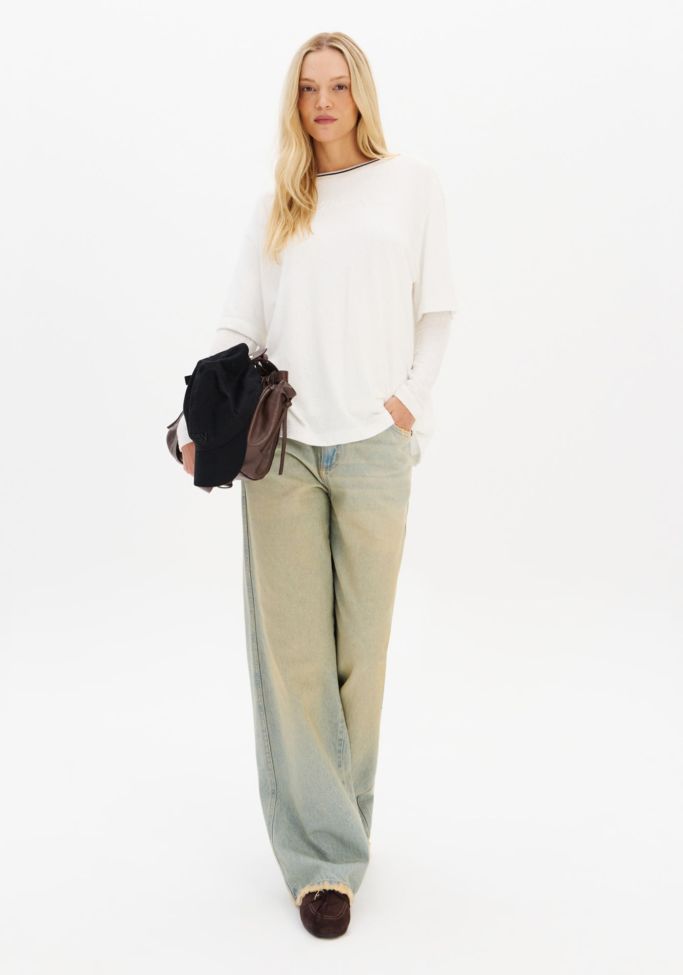 T-Shirt Oversized Flamê Com Estampa
