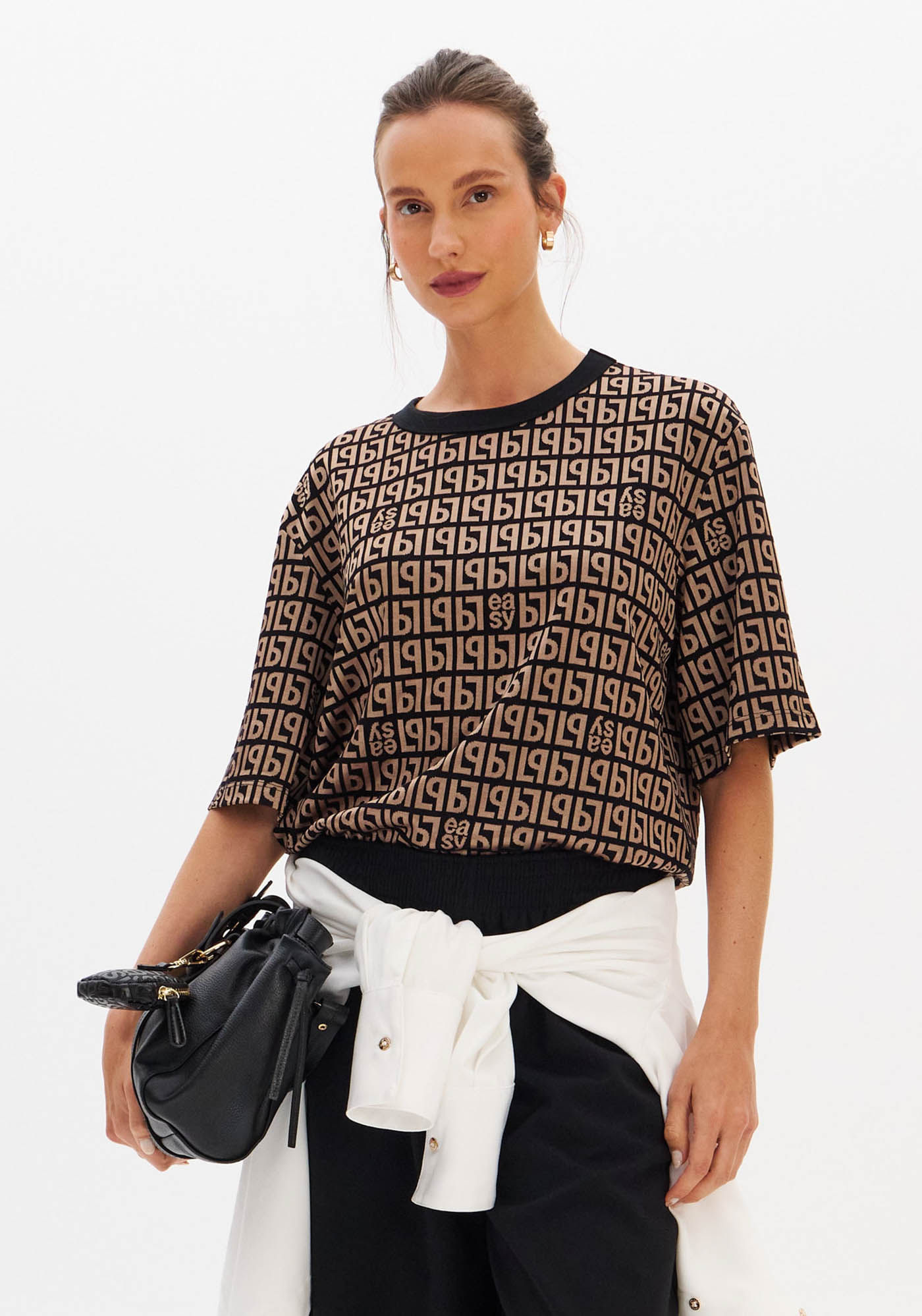 T-Shirt Oversized De Jacquard