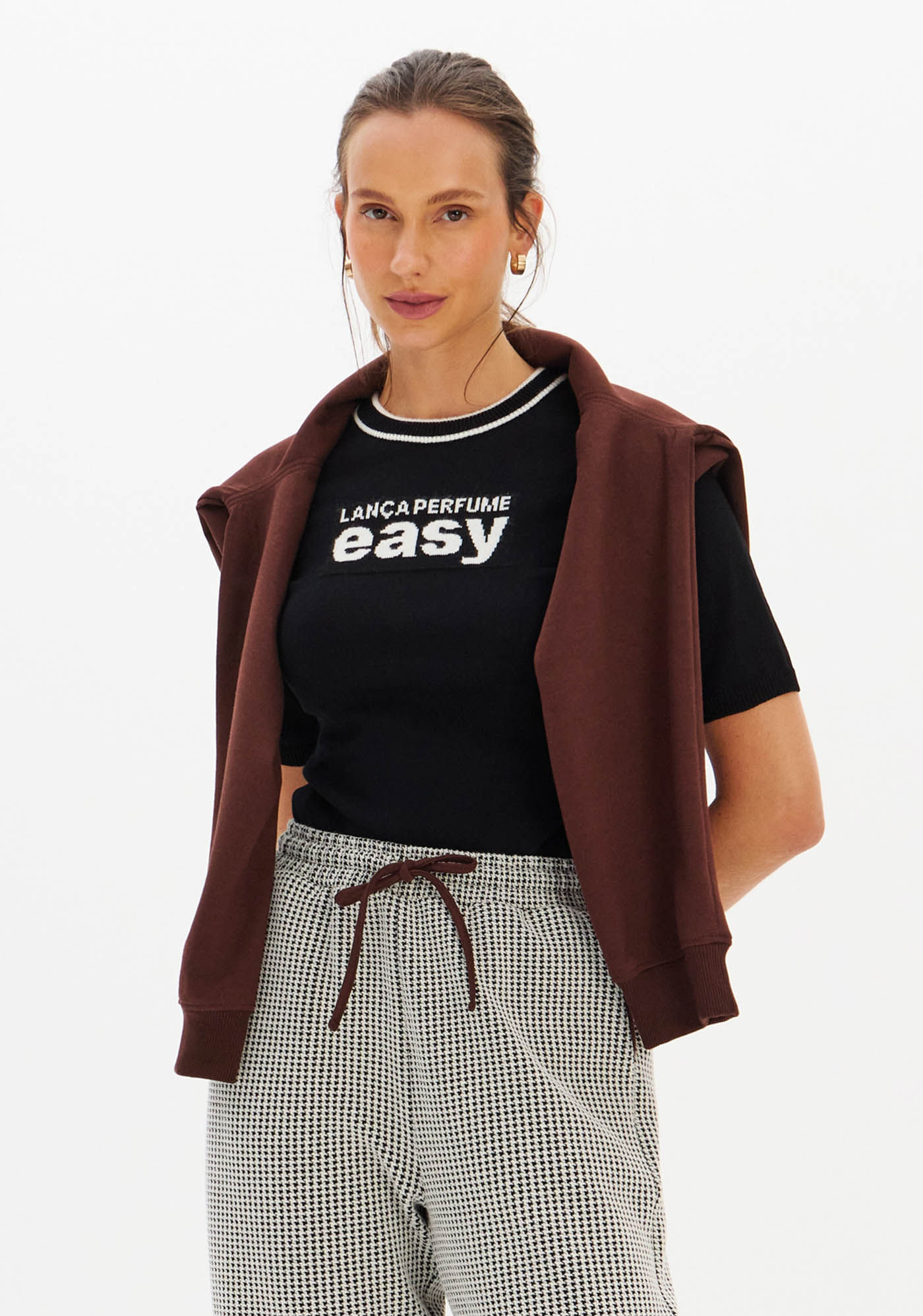 Blusa Tricô Manga Curta