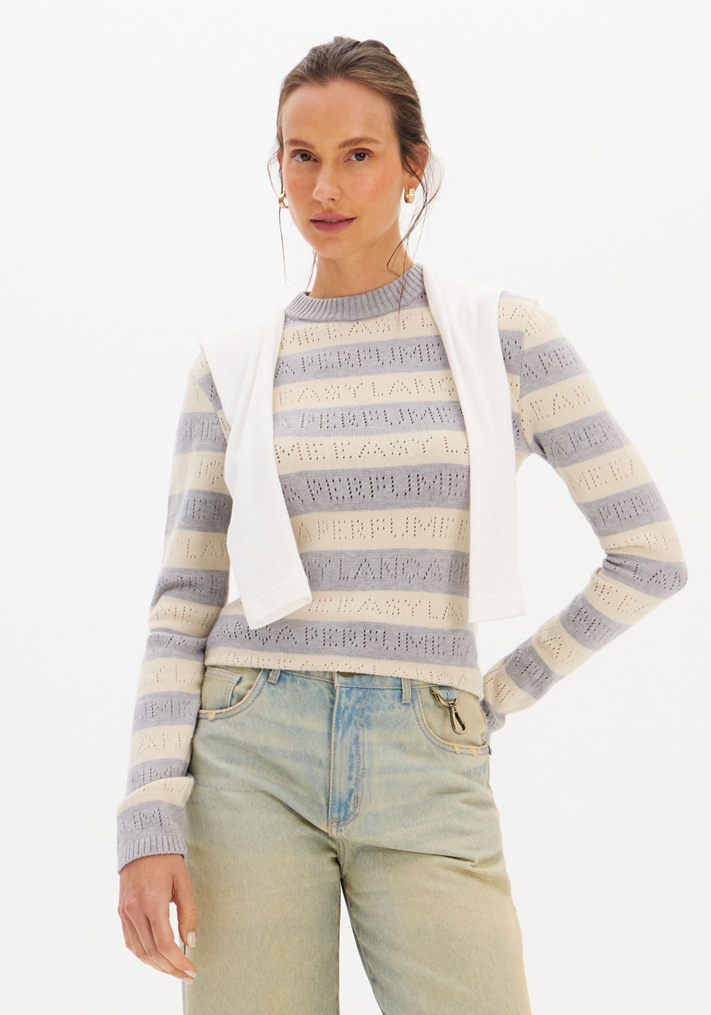 Blusa Tricô Manga Longa