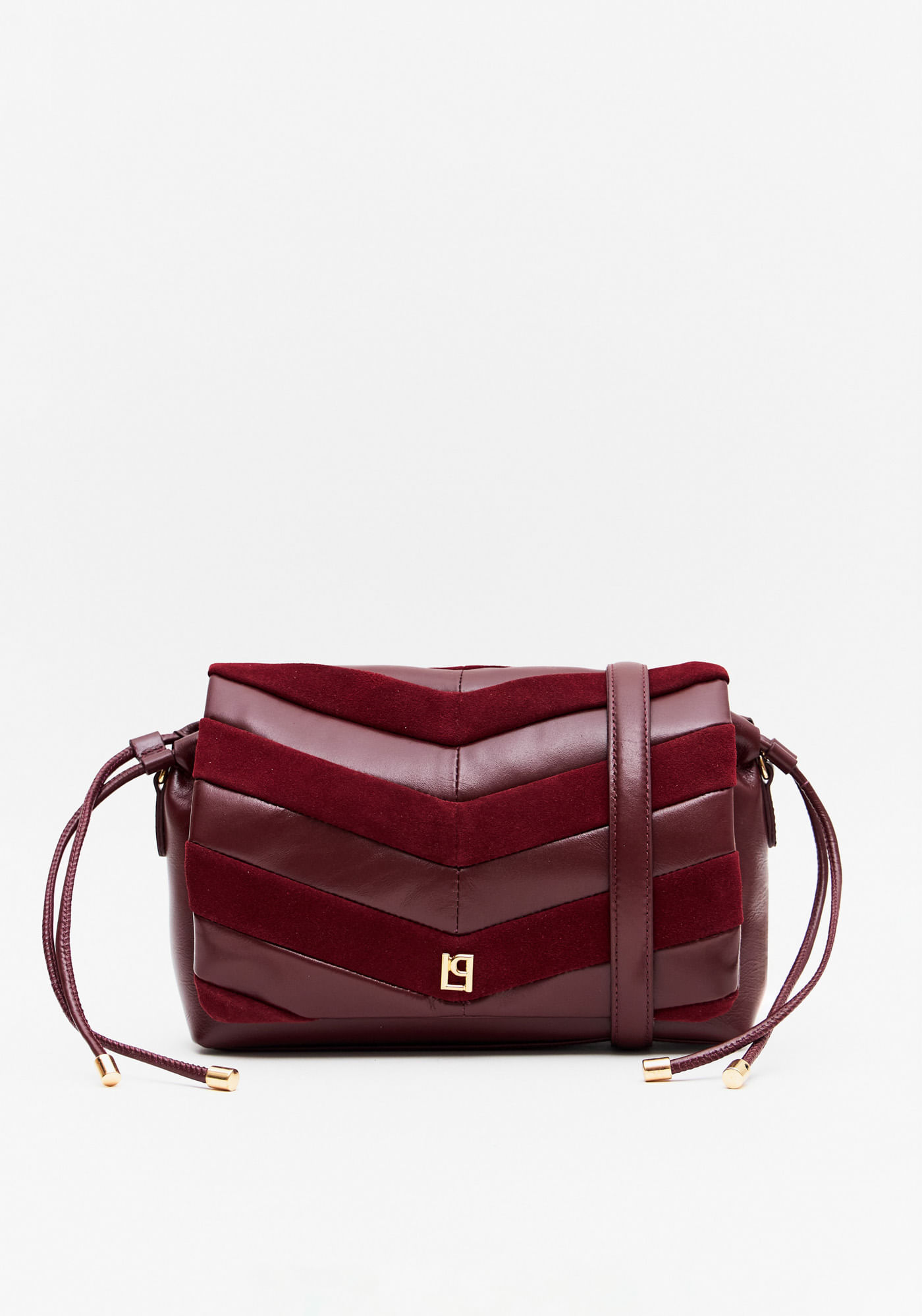 Bolsa Shoulder De Couro Ponteira E Enfeite