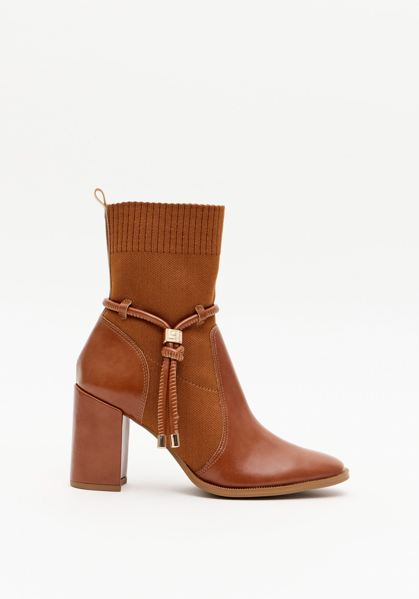 Bota Salto Bloco Com Amarril