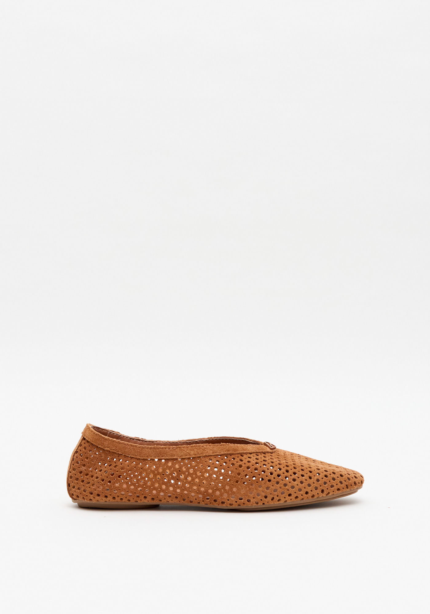 Sapatilha Flat Com Metal Losango