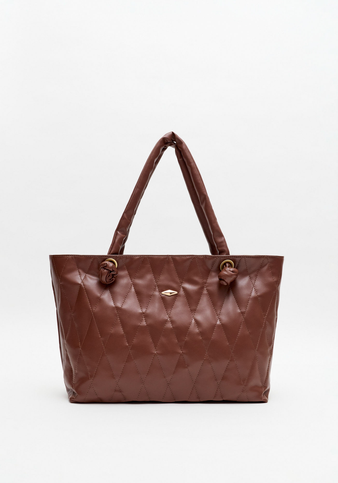 Bolsa Shopping Matelassê E Enfeite
